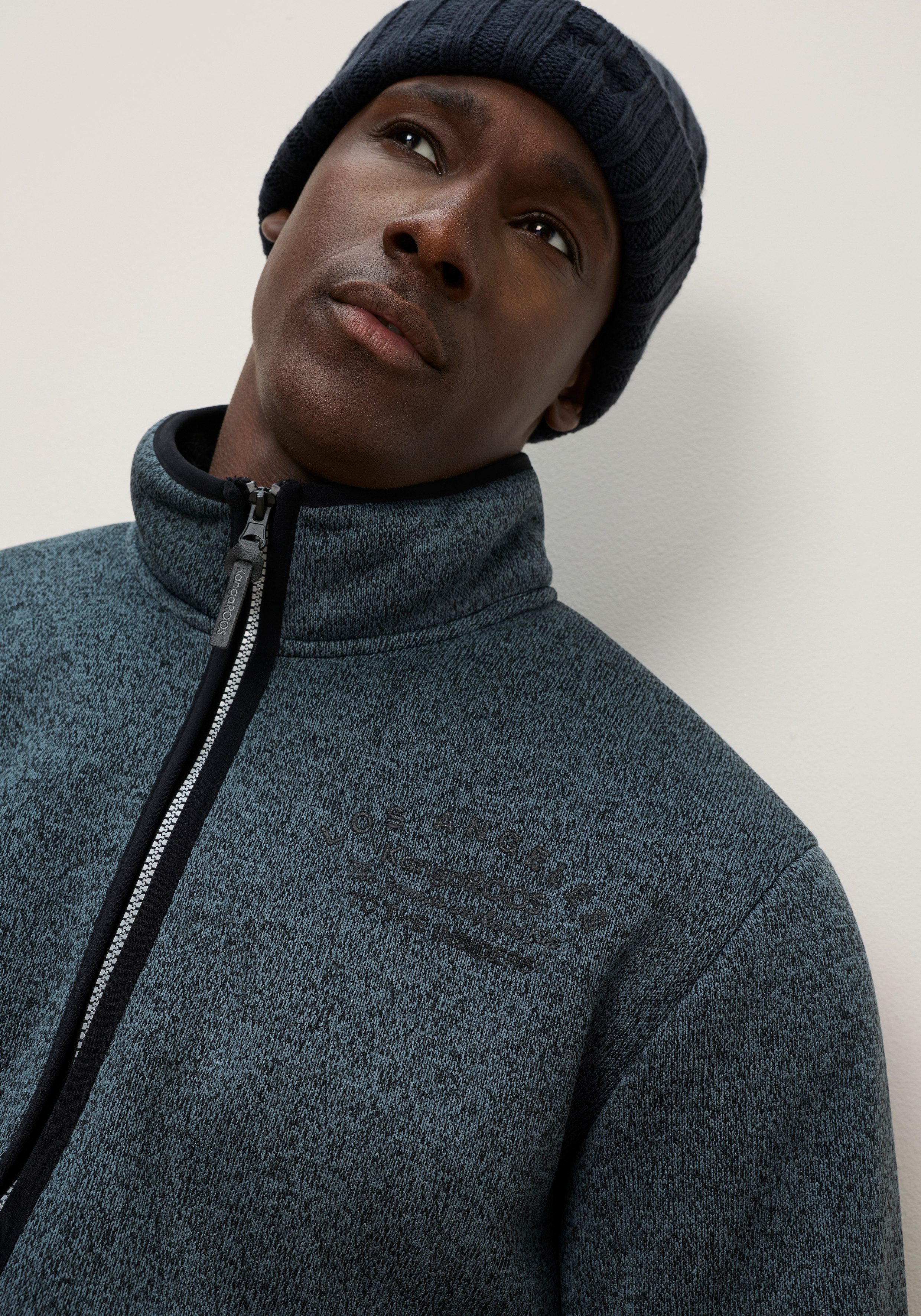 KangaROOS Strickfleecejacke innen mit Teddy Fell ideal für den Übergang – Bild 3 von 5
