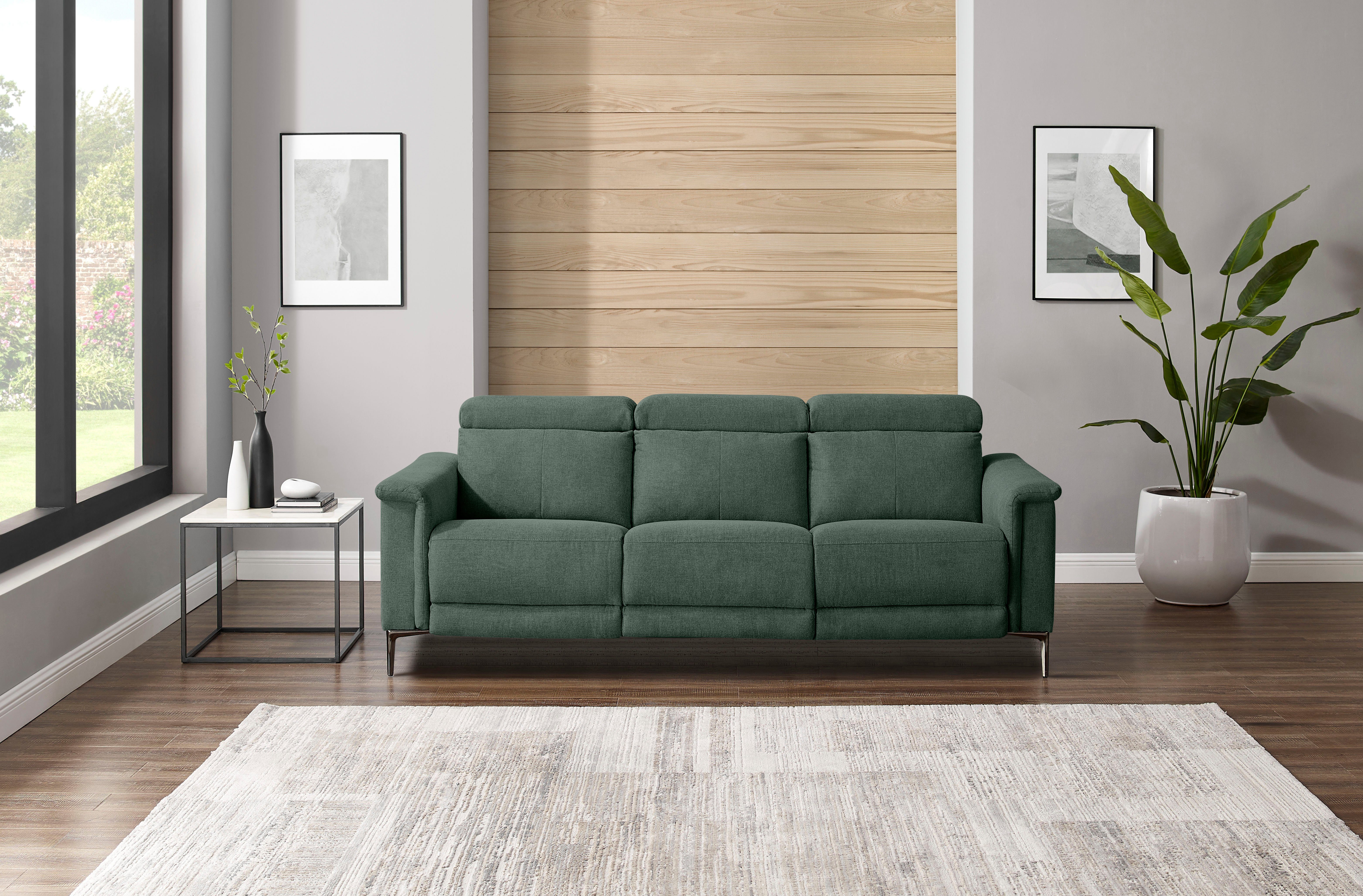 Home affaire 3-Sitzer "Lund, mit manueller und elektrischer Relaxfunktion" günstig online kaufen