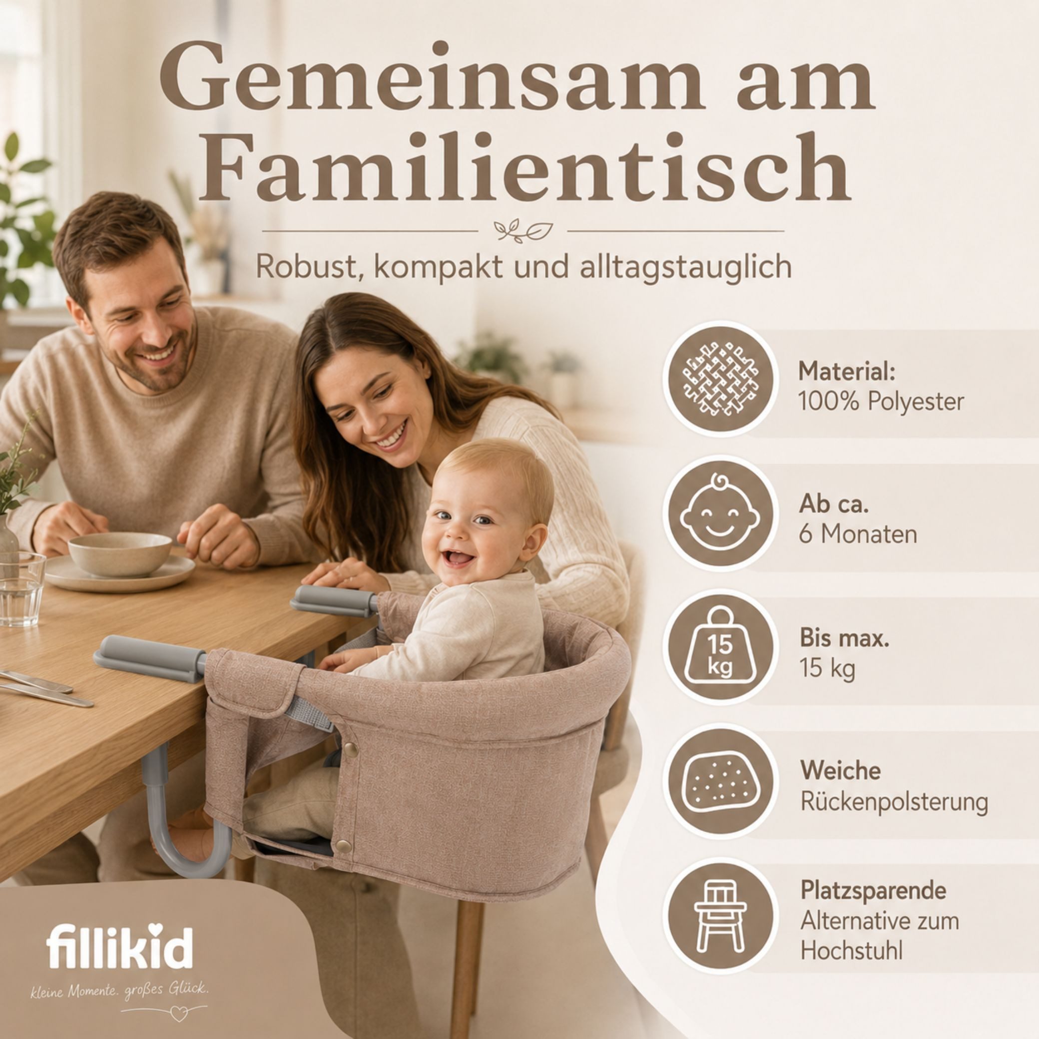 Fillikid Hochstuhl Tischsitz Flexi Exclusiv