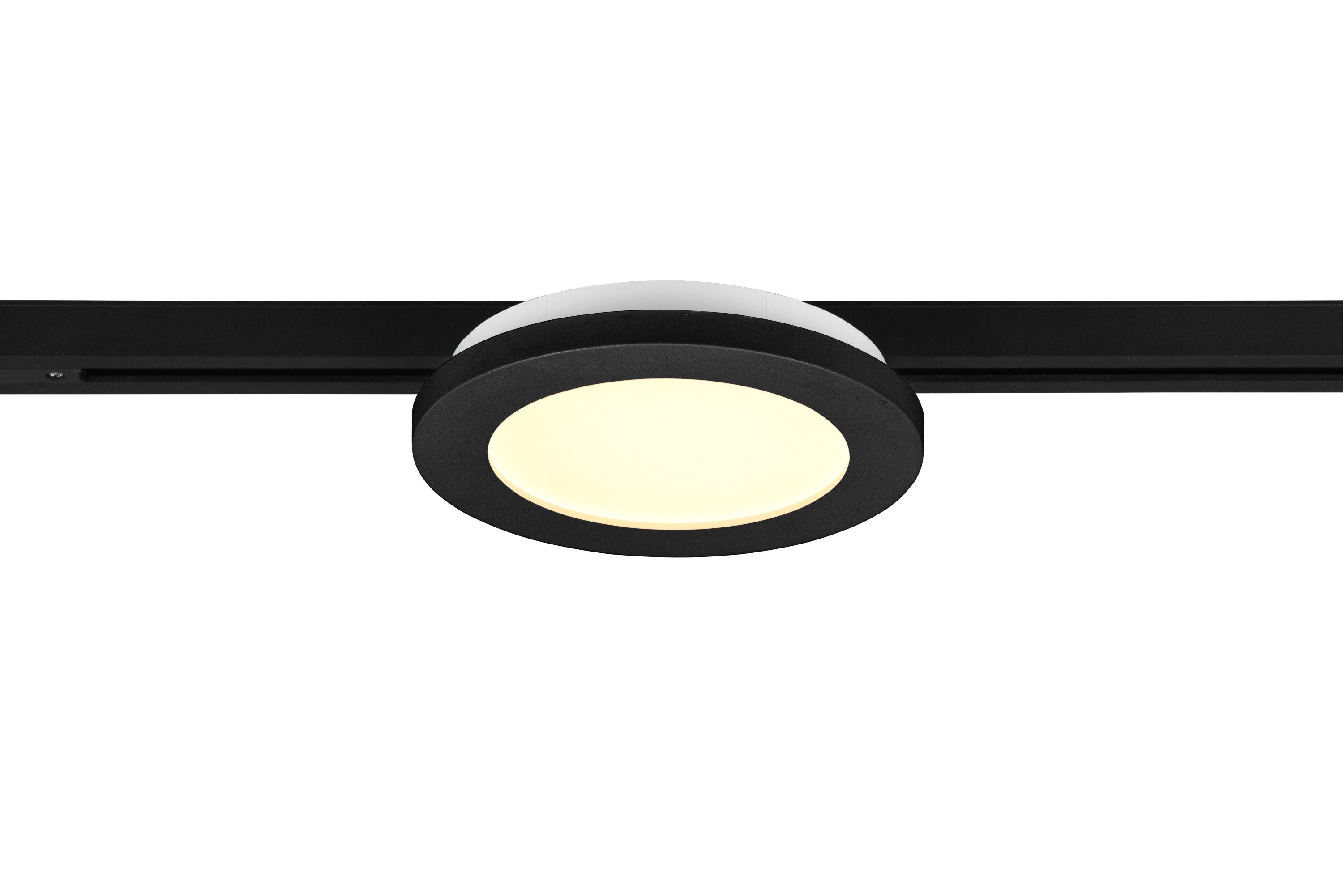 TRIO Leuchten Deckenleuchte TRIO-Leuchten Deckenleuchte DUOLINE DH 17x2.90 cm schwarz Deckenlampe, Warmweiß