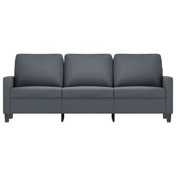 vidaXL Sofa 3-Sitzer-Sofa Dunkelgrau 180 cm Samt