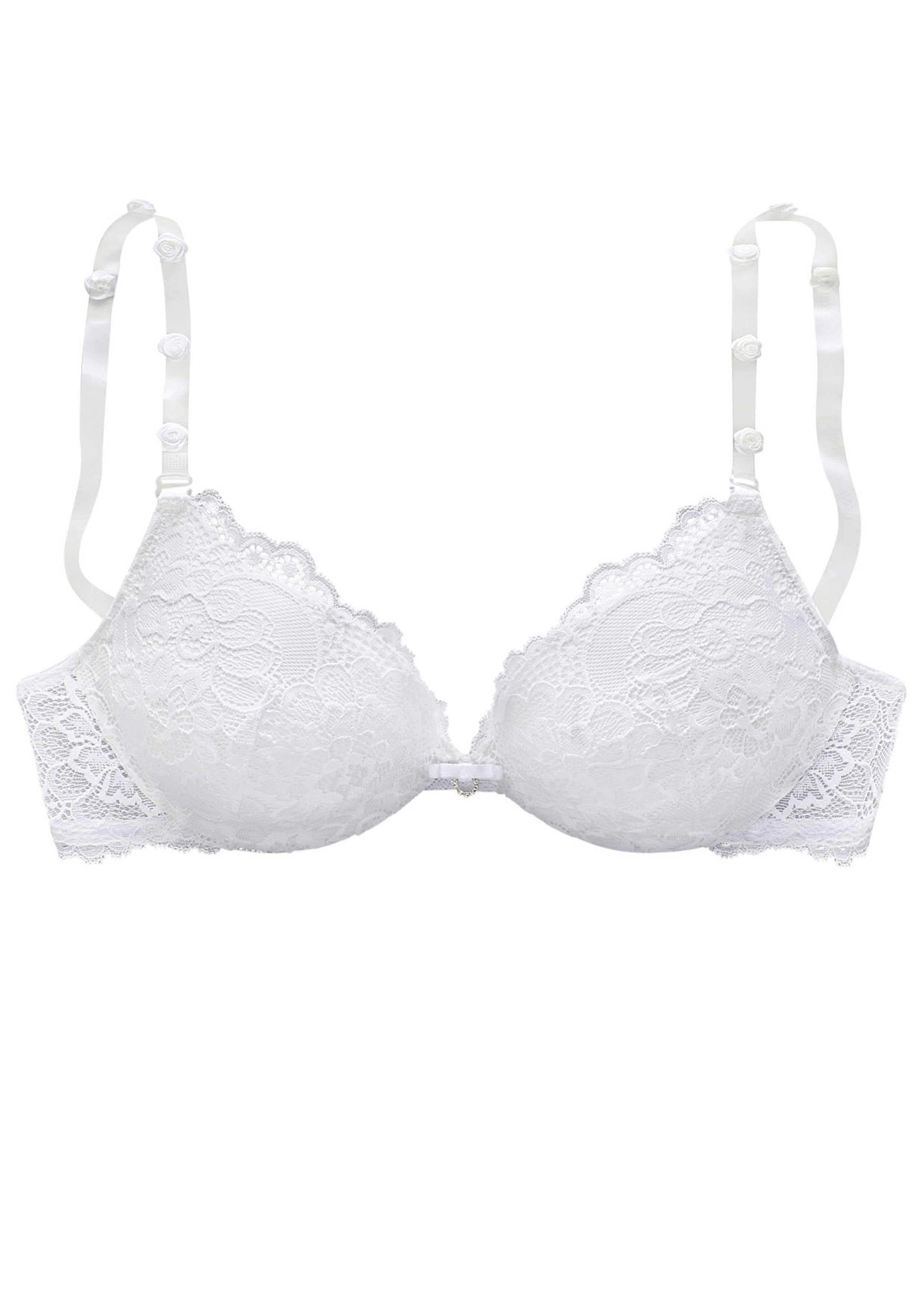 Vivance Push-up-BH mit 3 extravaganten Trägern zum Austauschen, sexy Dessous