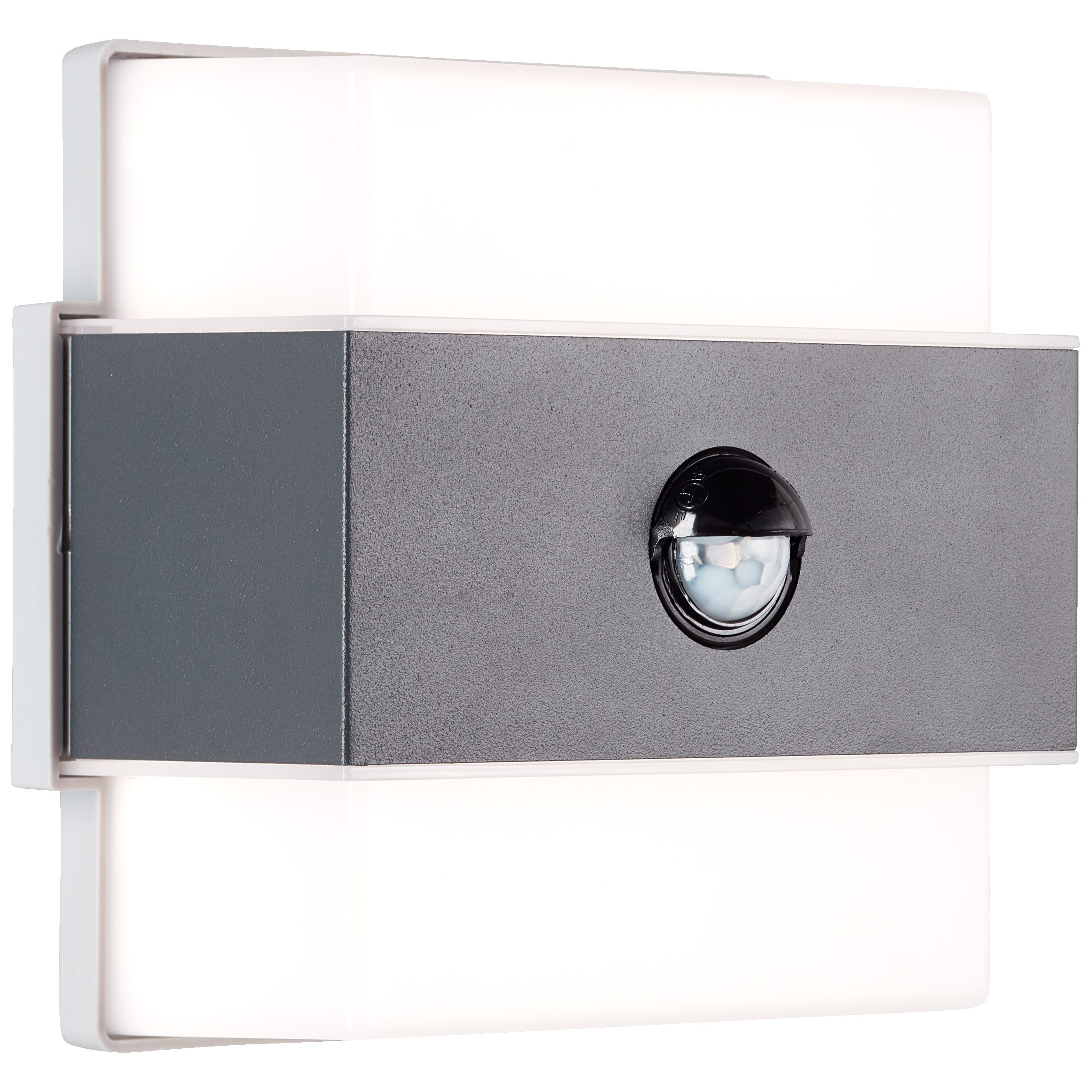 Lightbox Wandleuchte, Bewegungsmelder, LED fest integriert, Neutralweiß, LED Außen Wandlampe, Bewegungsmelder, 15 x 15 cm, 8 W, 940 lm, IP44
