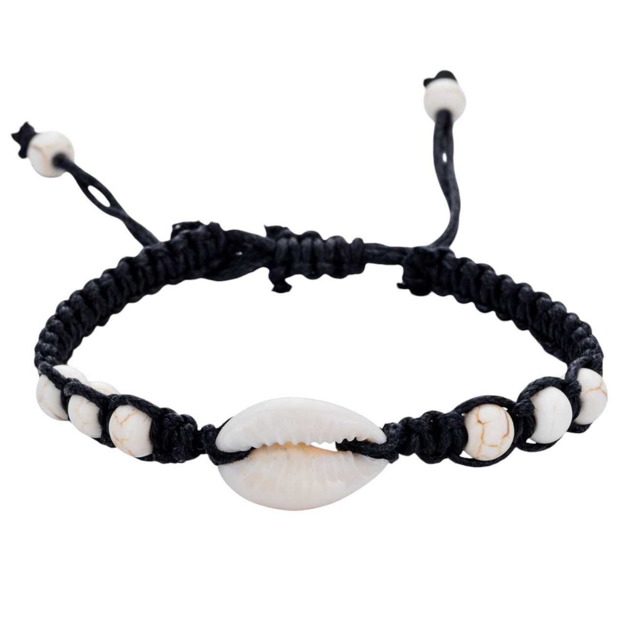 KARMA Armband Muschelarmband Schwarz Beige od. günstig online kaufen