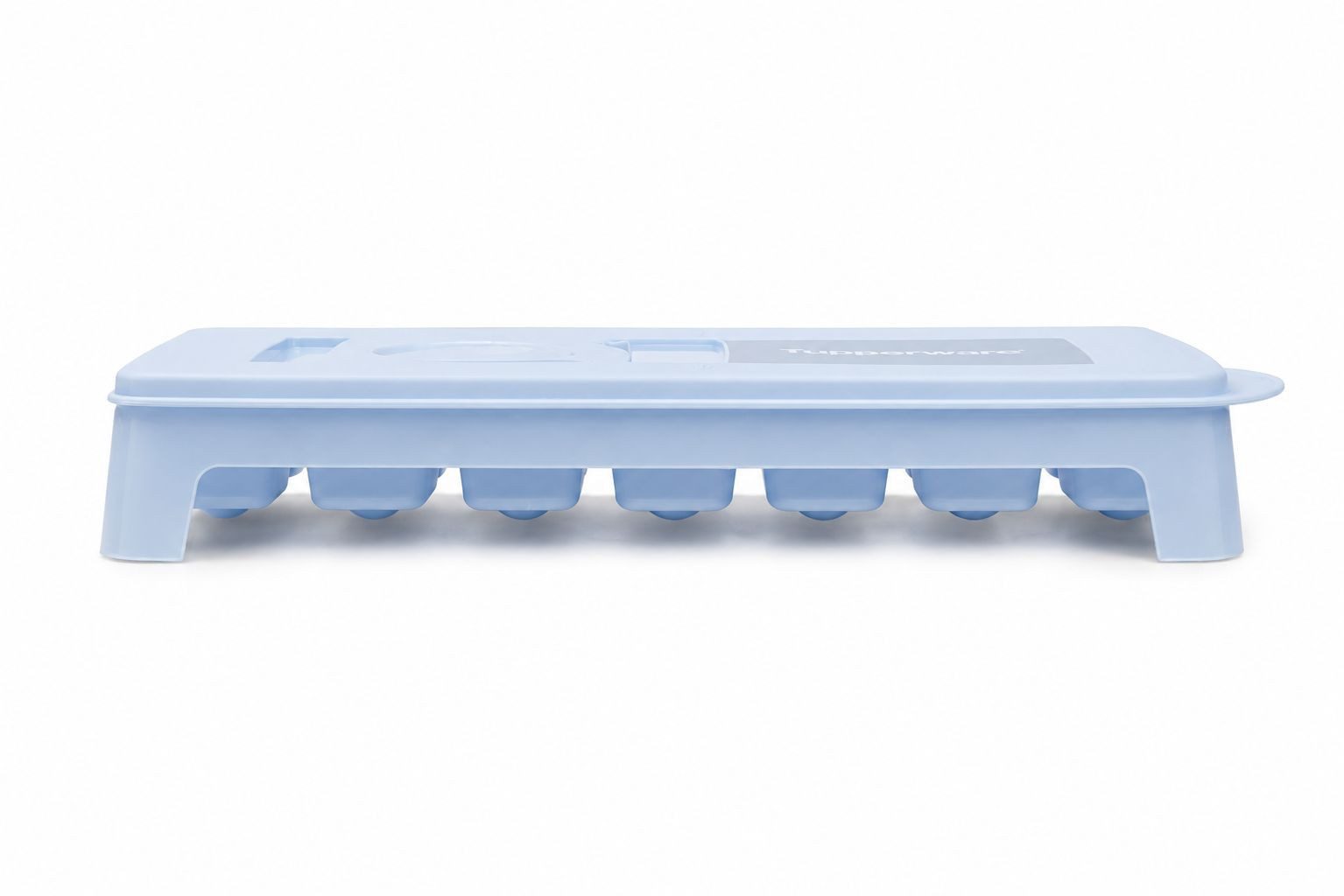 TUPPERWARE Eiswürfelform Eiswürfler hellblau-weiß