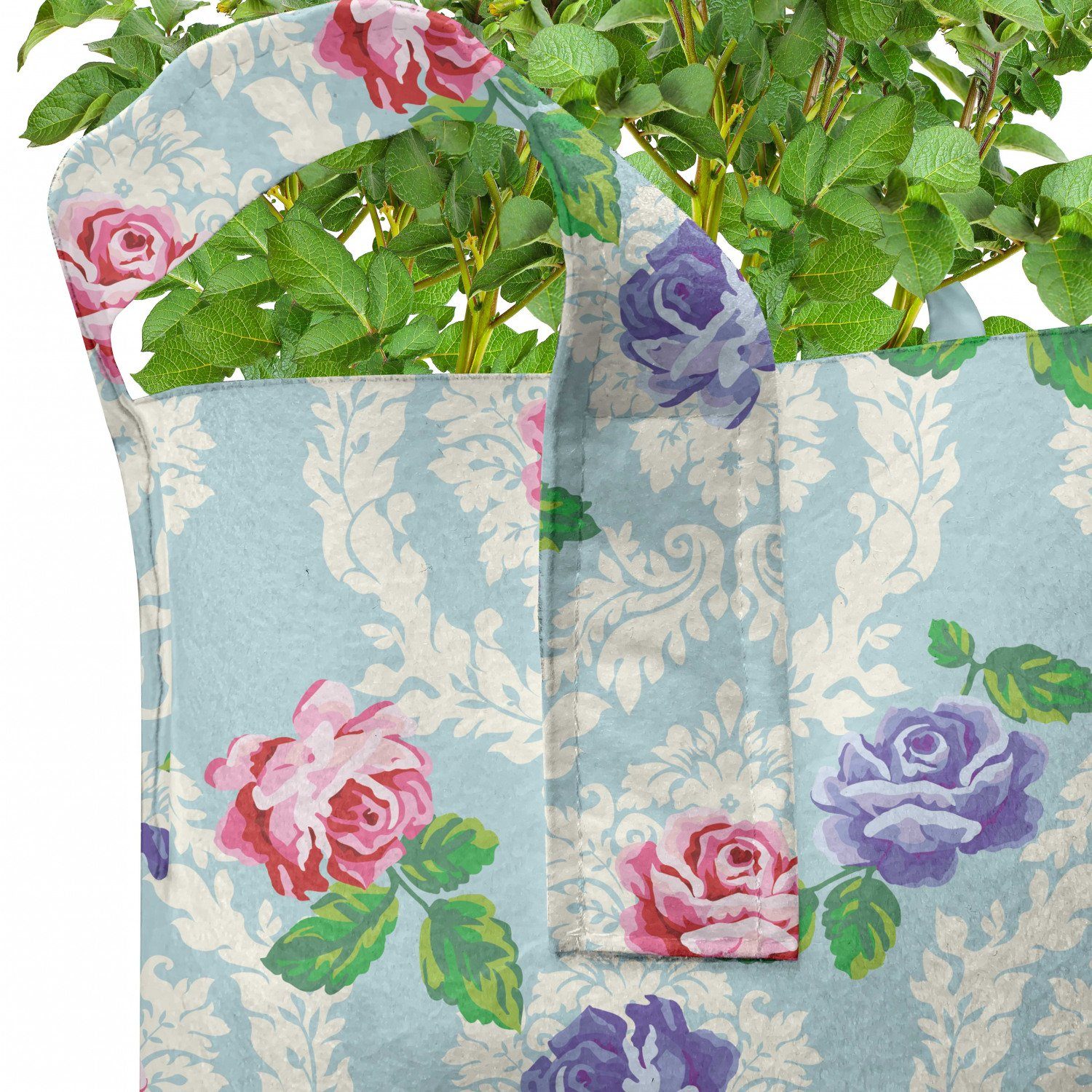 Pflanzkübel Pflanzen, mit Stofftöpfe hochleistungsfähig Abakuhaus Barock farbige Rosen Floral Griffen für