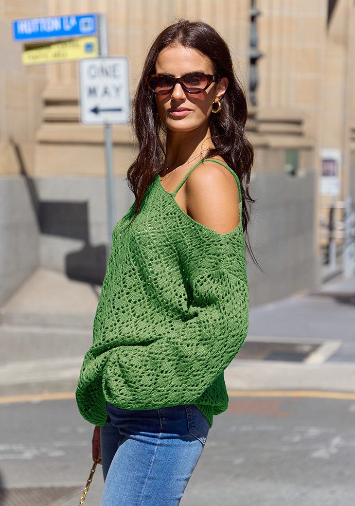 Cupshe Strickpullover One Shoulder Pullover mit günstig online kaufen