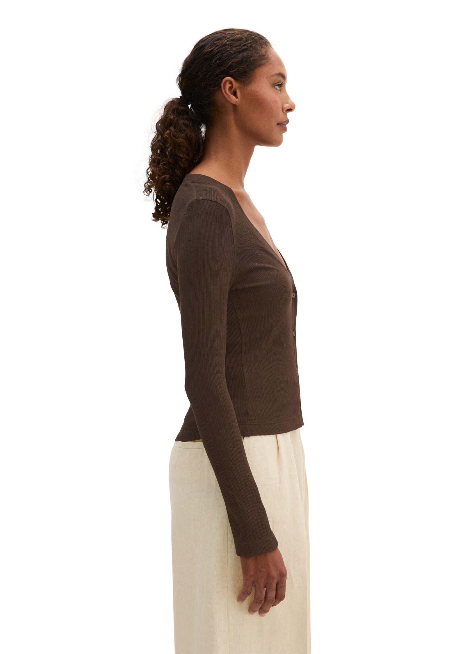 Marc O'Polo Langarmshirt aus TENCEL™ Modal-Baumwolle-Mix – Bild 2 von 5
