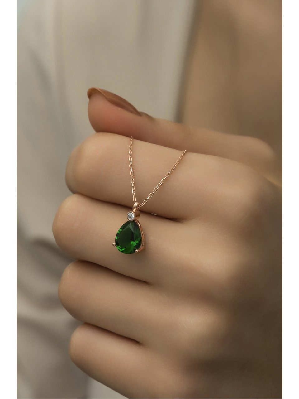 Nisan Kette und Anhänger Set, Damen Halskette aus 925er Silber – Tropfenanh günstig online kaufen