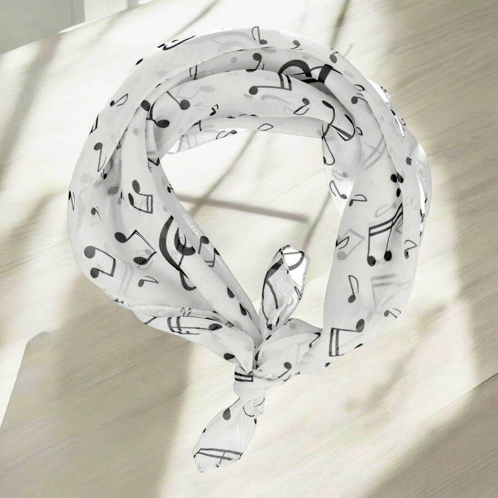 mugesh Schal Chiffon Schal Notenmotive, für Musikerinnen und Musiker günstig online kaufen