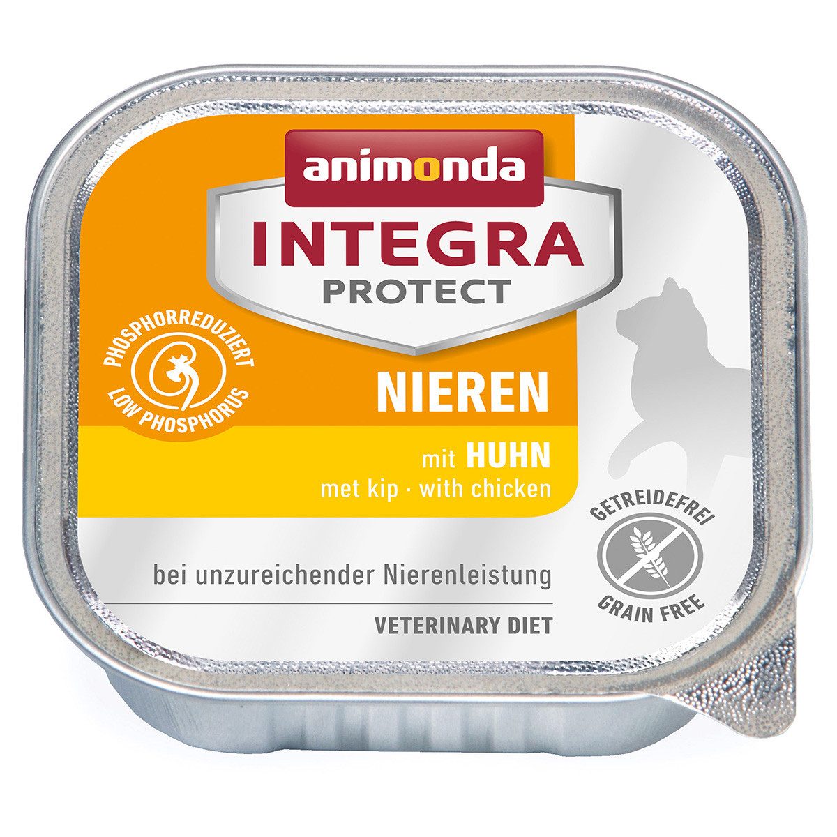 Animonda Integra Protect Nieren mit Huhn 100 g - 16 Stück, für: Katze