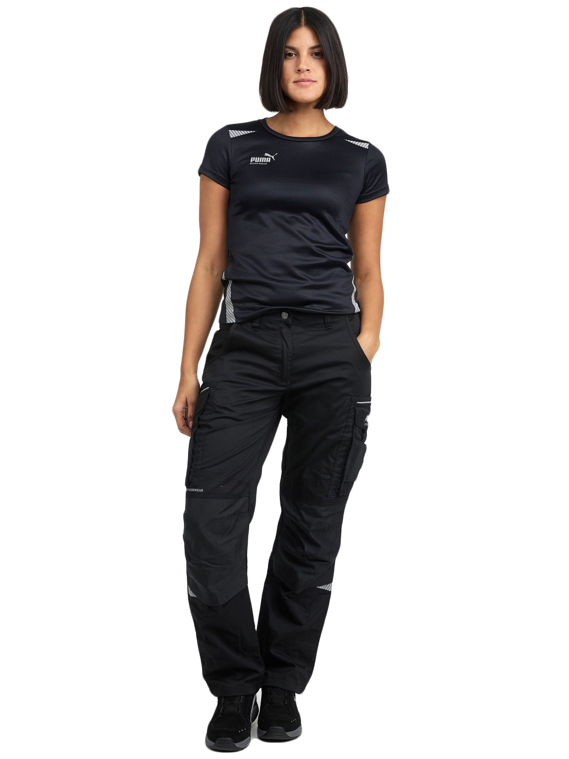 PUMA Workwear Arbeitshose für Damen - Arbeitshose mit elastischem Bund - Precision X Robustes Nylon Gewebe - Verstärkte Nähte & Kniepartien - Viele Taschen