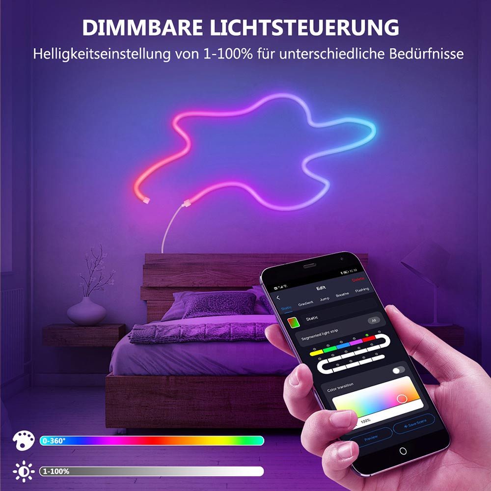 LMaxhome LED Stripe 5M Neon Streifen günstig online kaufen