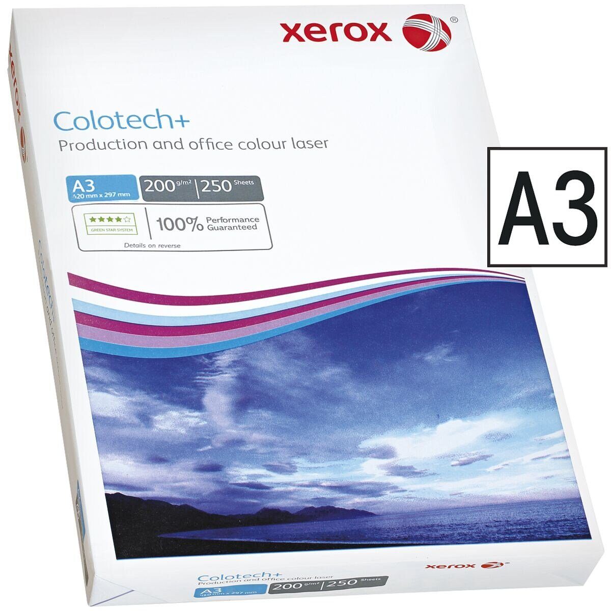 Xerox Farblaser-Druckerpapier Colotech+, 250 g/m², Format DIN Blatt 200 A3