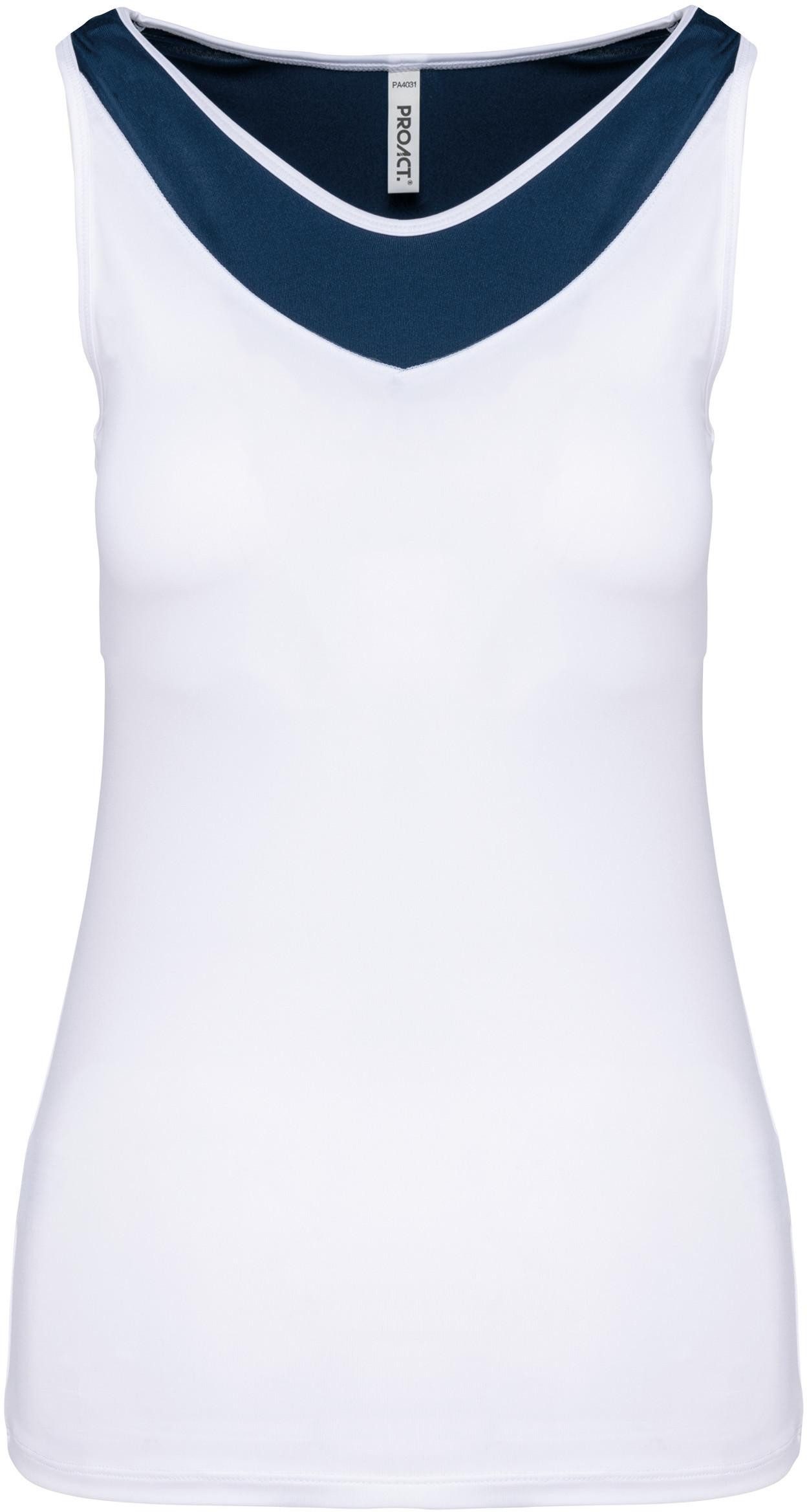 Trainingsshirt Zweifarbiges Padel-Damentop