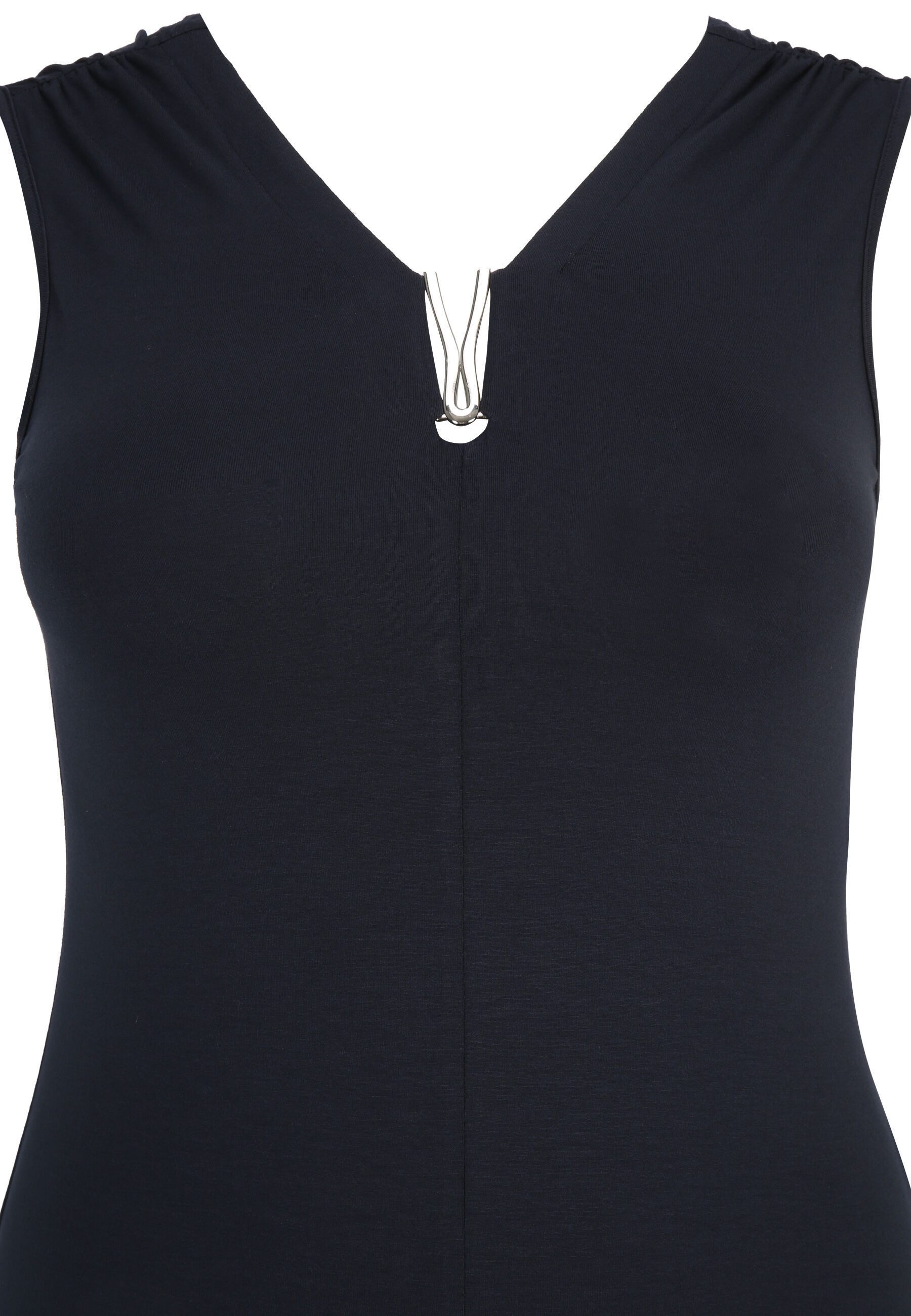 Doris Streich A-Linien-Kleid (1-tlg) mit Schmuckdetail