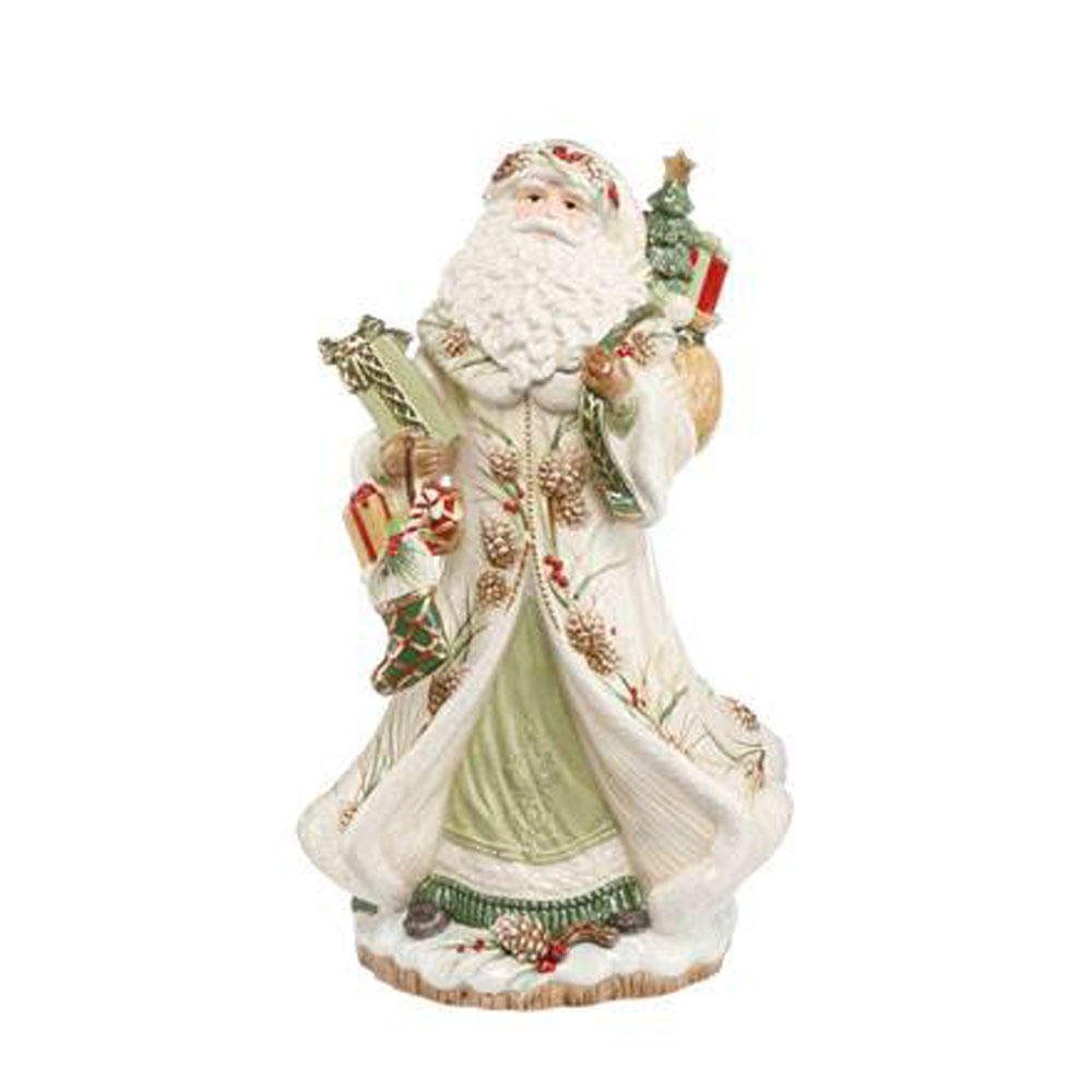 Goebel Weihnachtsmann Fitz Santa Grün & Floyd mit Geschenken