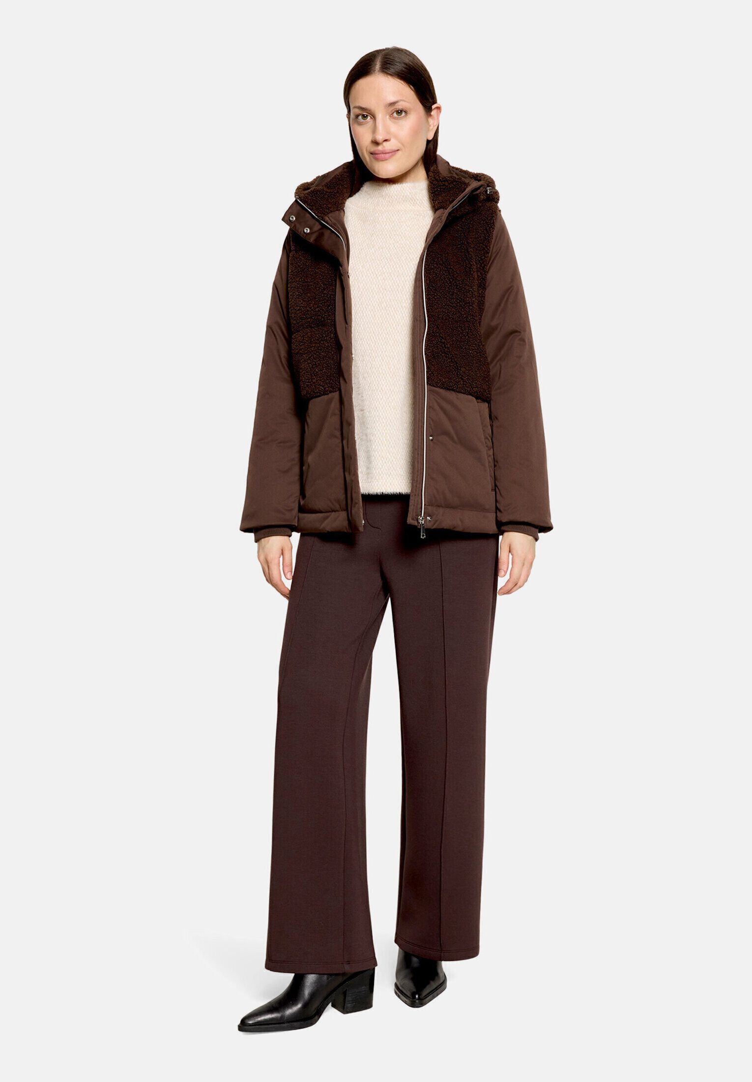 Cartoon Steppjacke Damen mit Plüsch