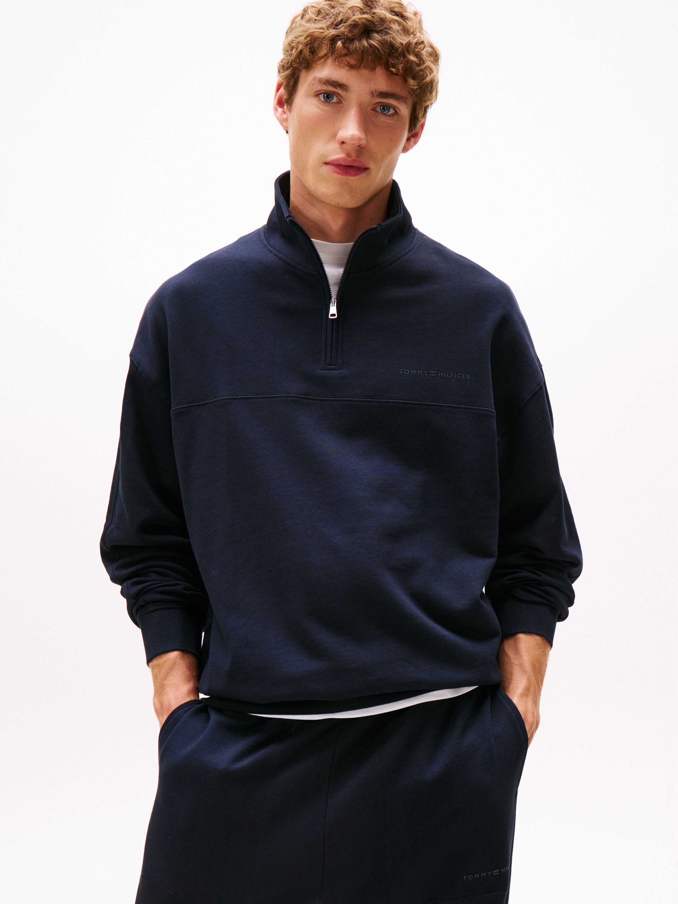 Tommy Hilfiger Underwear Sweatshirt HALF ZIP Troyer, Baumwollmix günstig online kaufen