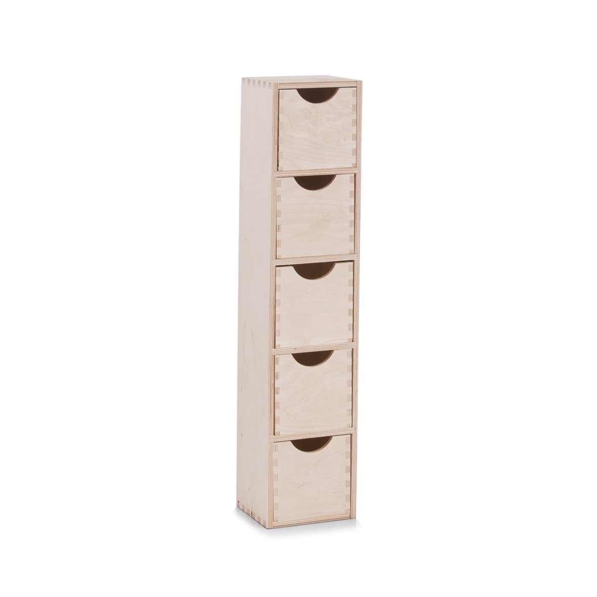 Zeller Present Schubladeneinsatz Schubladenelement, 5-er, Birke, 12 x 13 x 60 cm