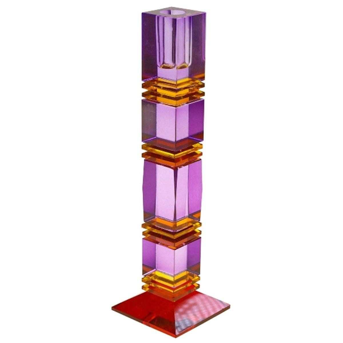 Werner Voß Kerzenhalter Kerzenleuchter Fancy Crystal Lila Rot