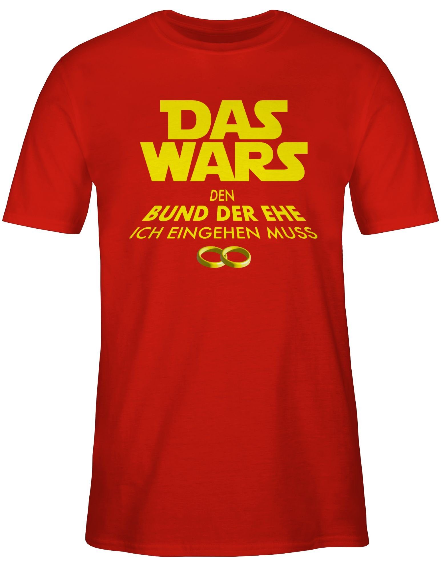 Das JGA Rot 02 T-Shirt Wars Männer JGA Shirtracer