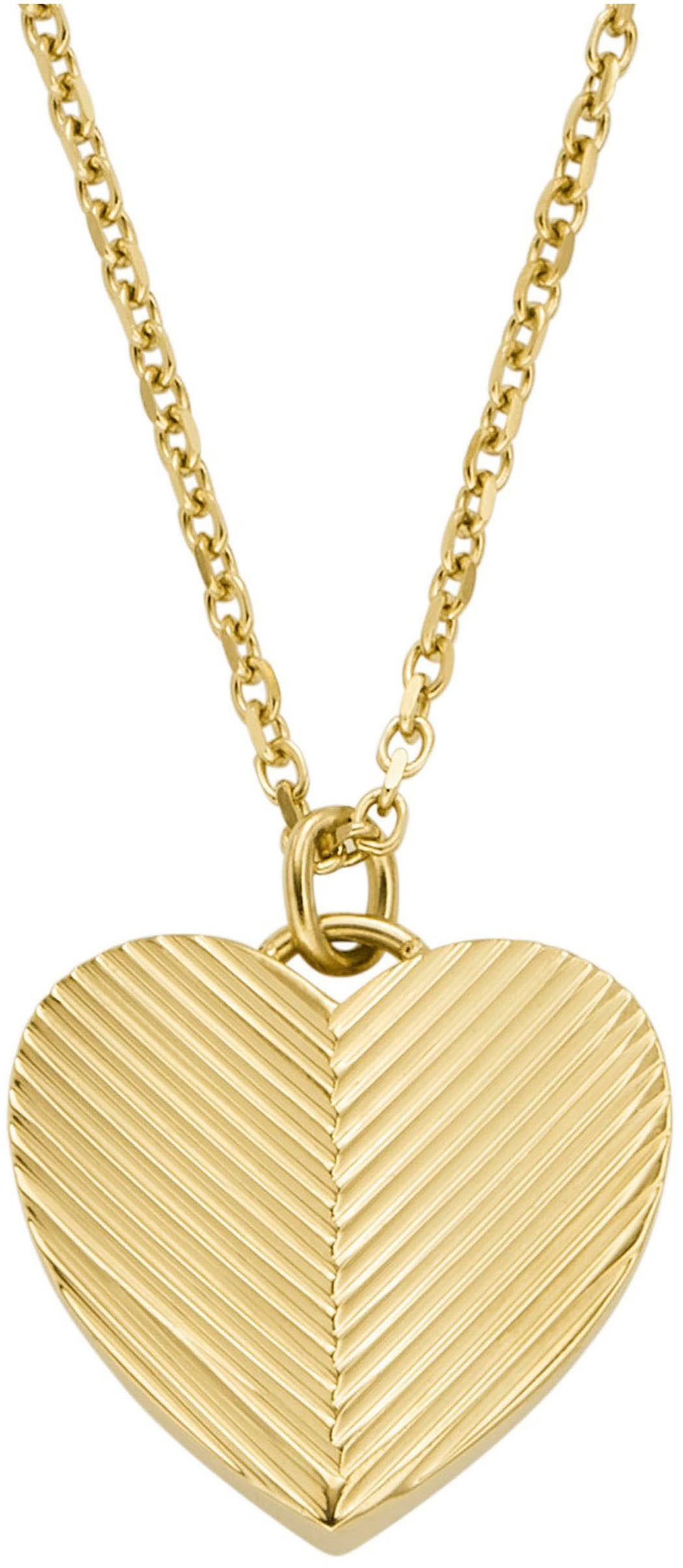 Fossil Kette mit Anhänger Schmuck Geschenk Edelstahl Halskette HARLOW