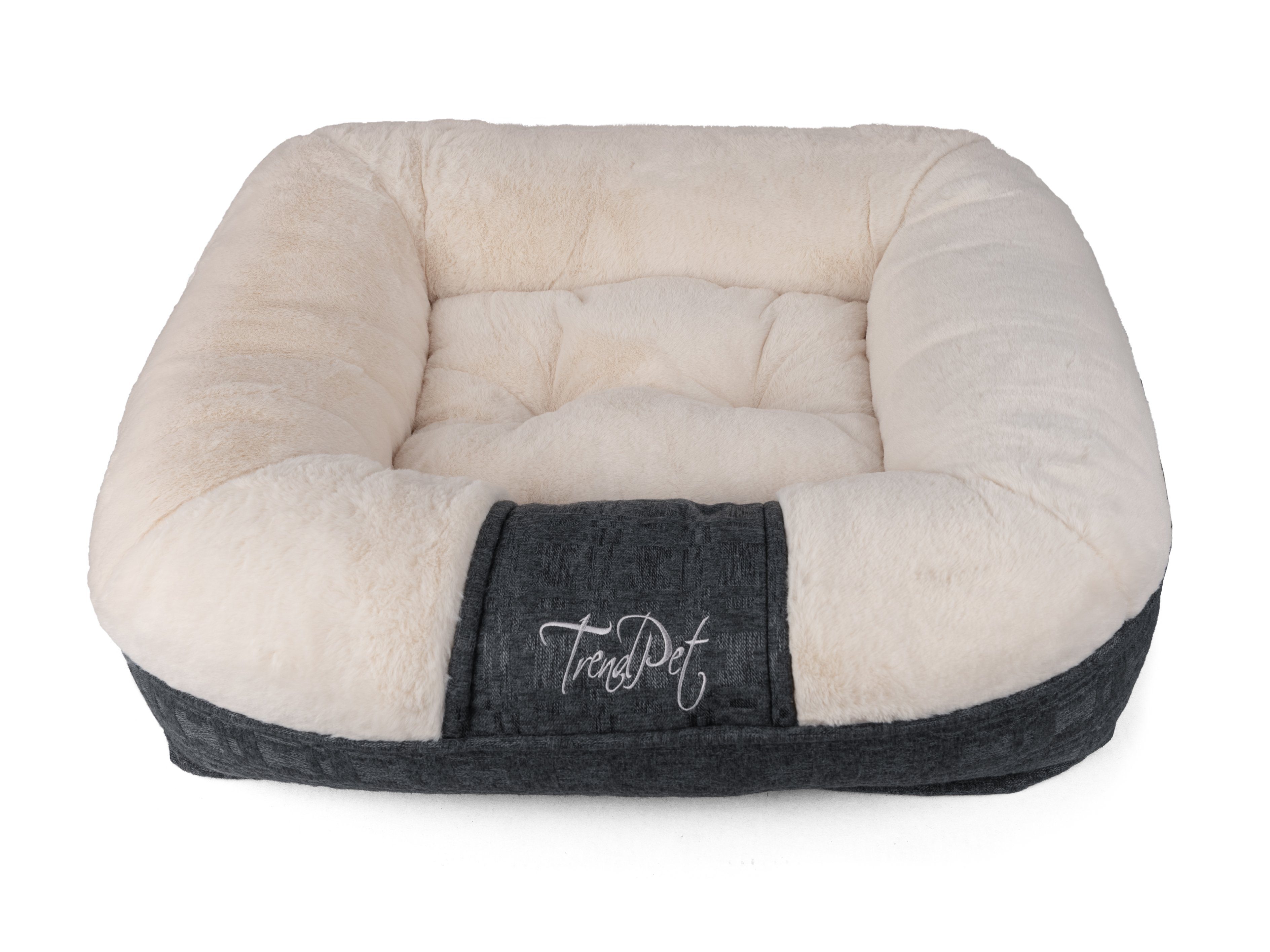 TrendPet Tierbett Hundebett "LunaLounge" Beige, 100% Polyester, in 3 Größen erhältlich