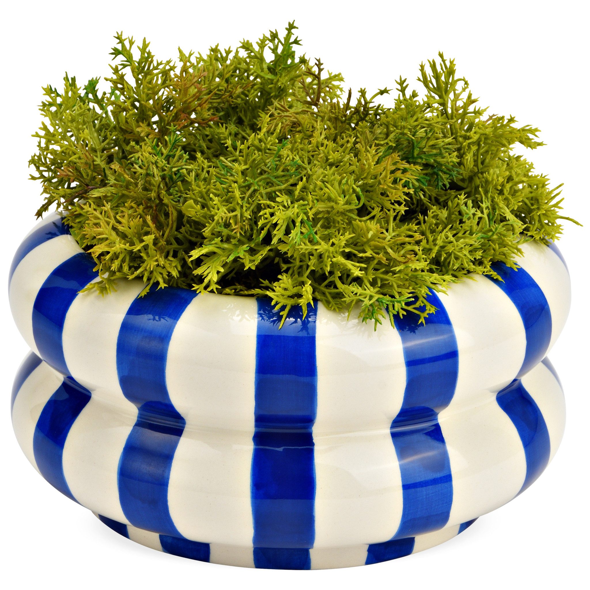 matches21 HOME & HOBBY Dekoschale Dekoschale bunt gestreift, blau weiß in Ø günstig online kaufen