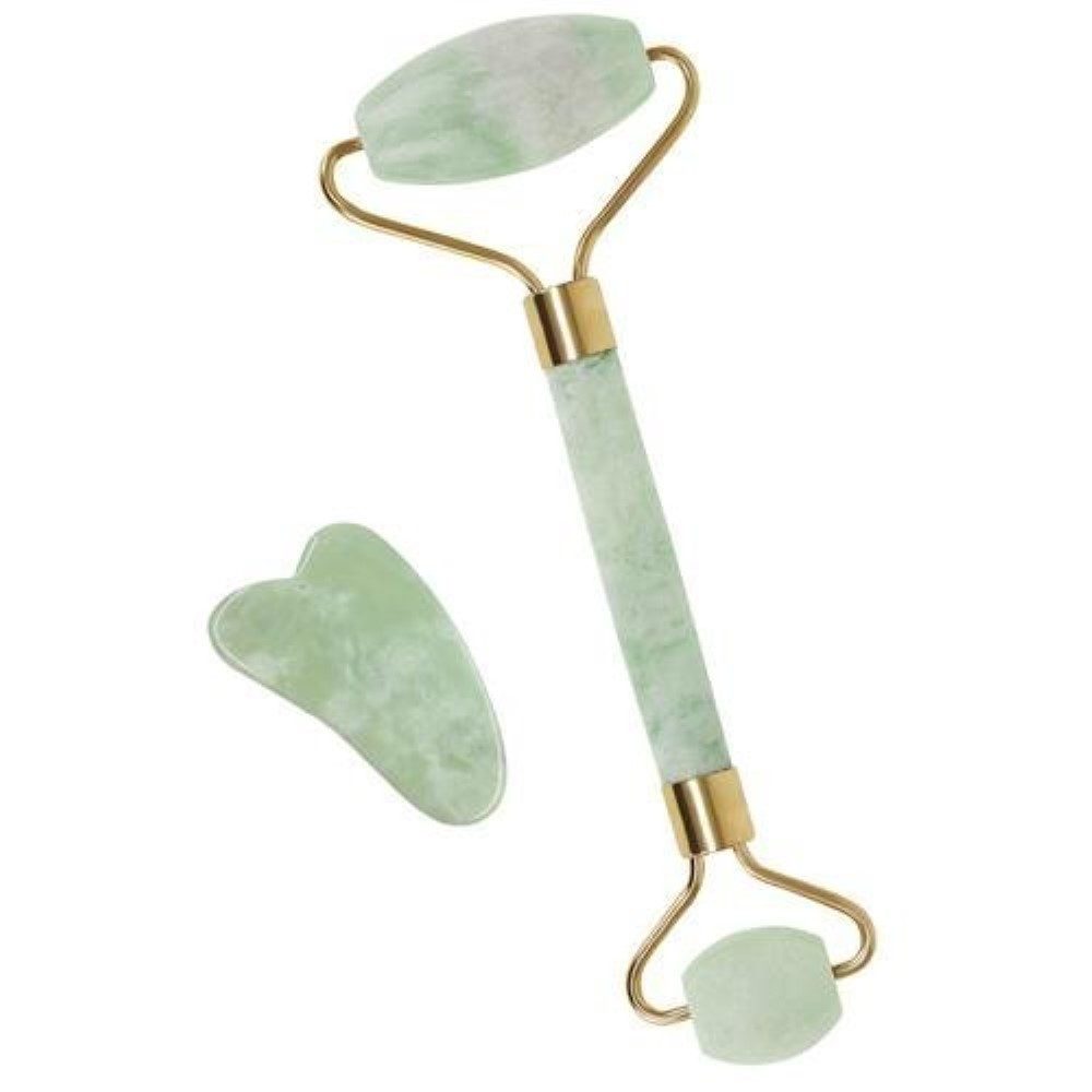 soulima Gesichtsmassagegerät JadeGlow Gesichtsmassagerät - Strahlende Jugendlichkeit, Jade Gesichtsmasage-Set, Jade Gesichtsmasagerolle, Glatte Oberfläche – Bild 2 von 5