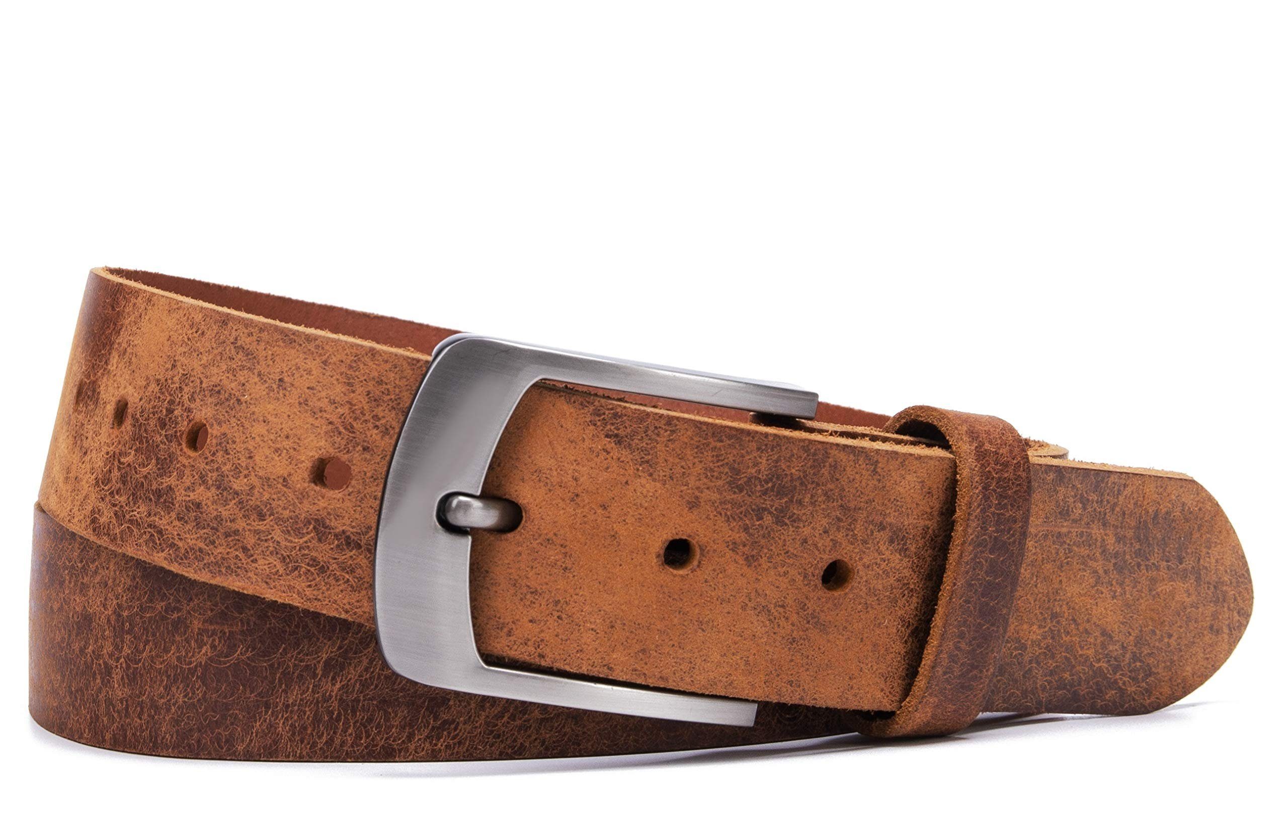 Frentree Ledergürtel aus 100% Echtleder, MADE IN GERMANY 3,8 cm breiter Gürtel aus Leder, kürzbar, verschiedene Farben