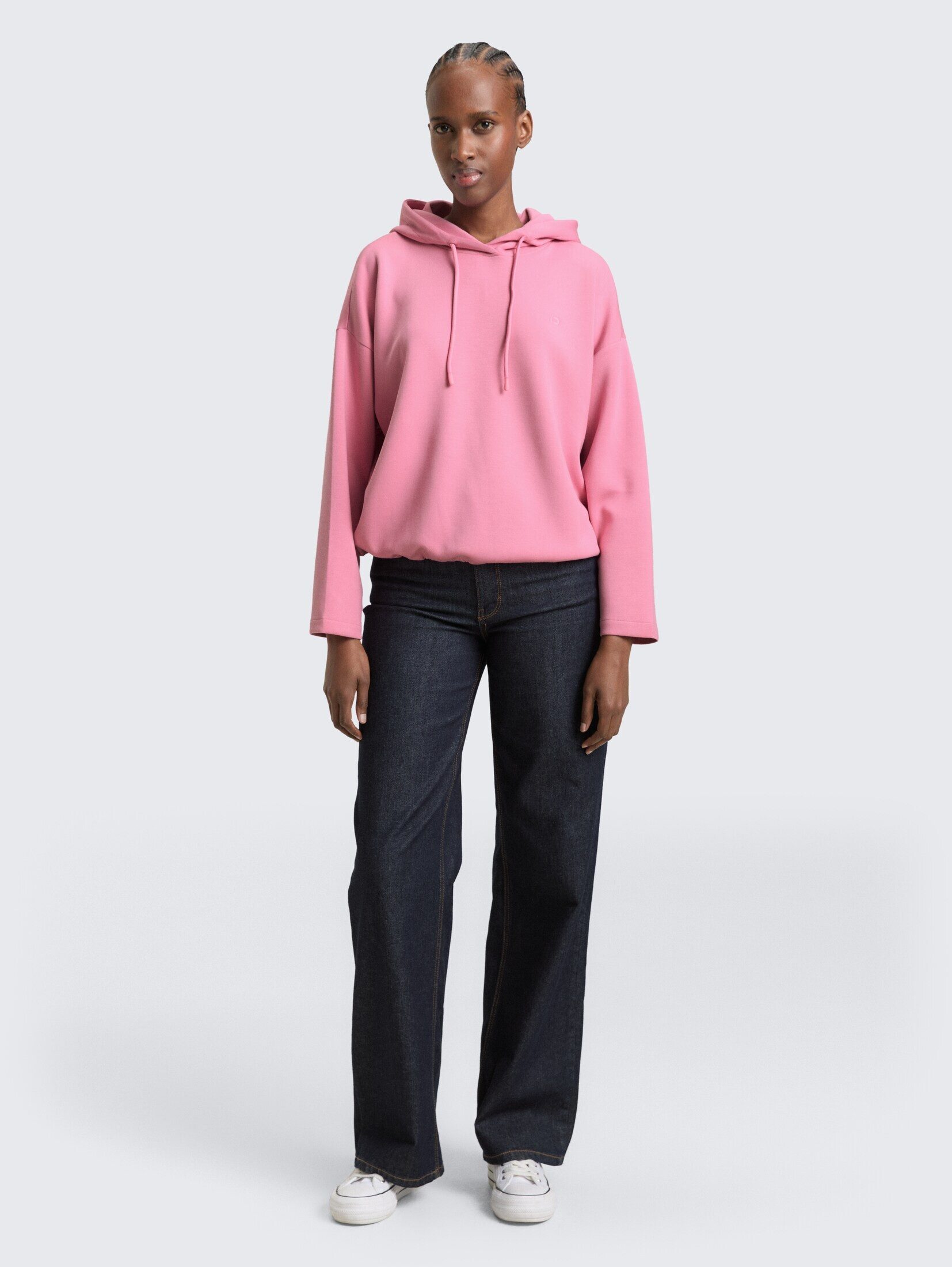 TOM TAILOR Denim Sweatshirt Strick & Sweatshirts Loose Fit Scuba Hoodie Sweatshirt