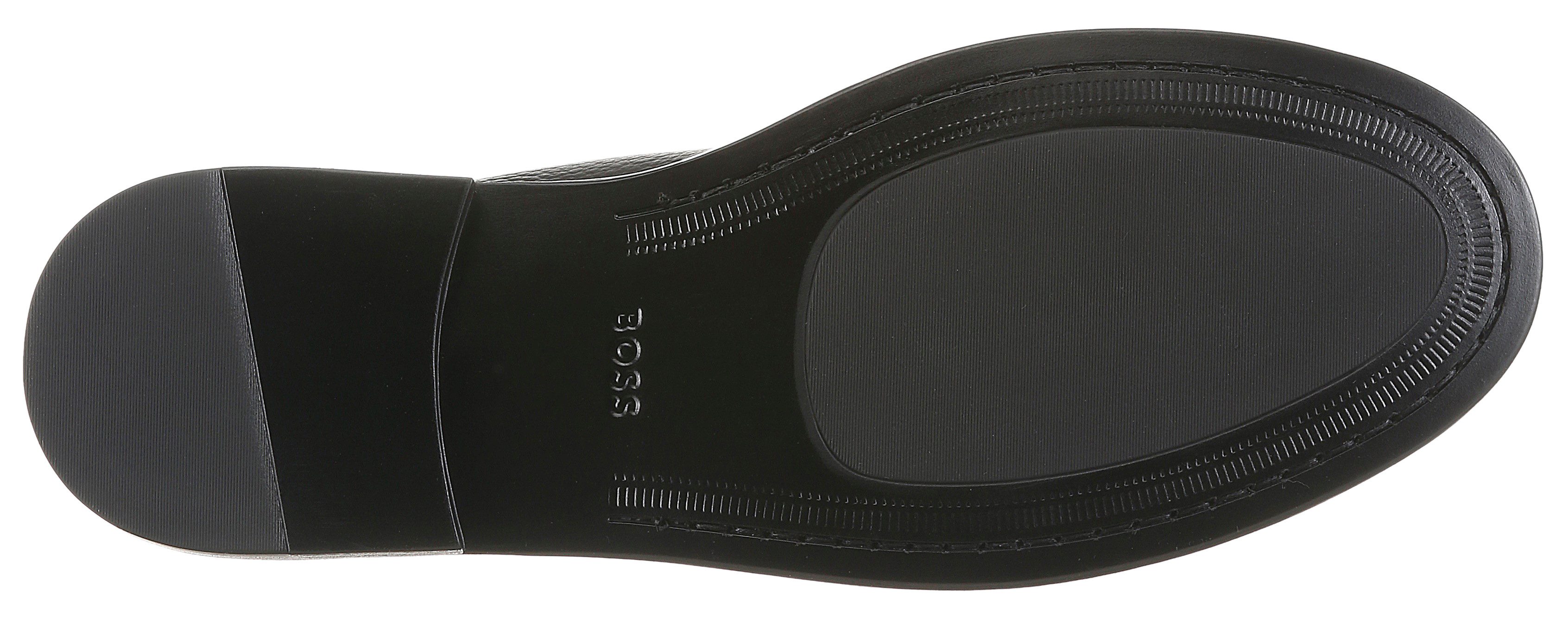 BOSS Tevan_Mocc Slipper Loafer, Halbschuh, Schlupfschuh mit Blockabsatz