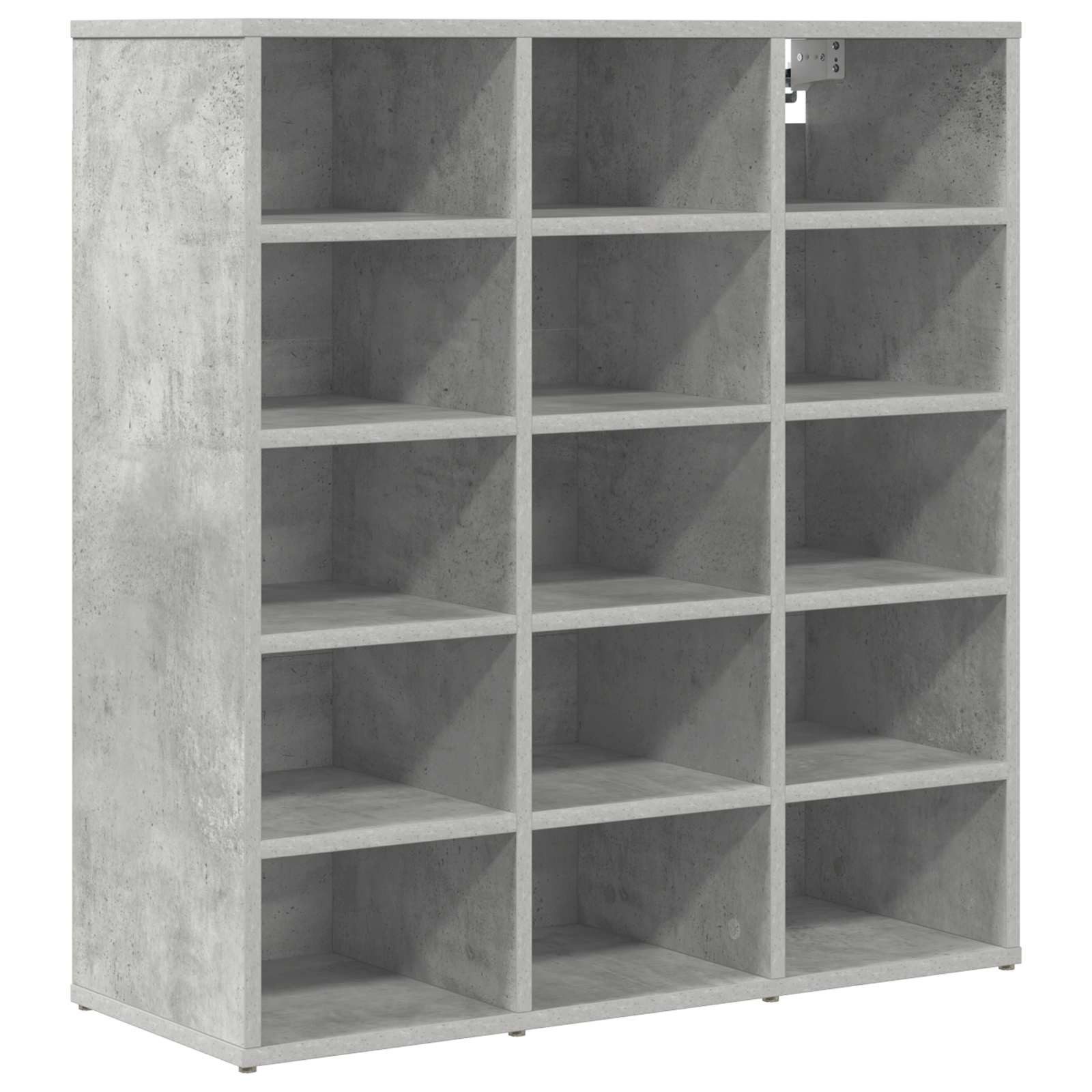vidaXL Schuhschrank Betongrau 77,5 x 30 x 83,5 cm Holzwerkstoff, 1-tlg.