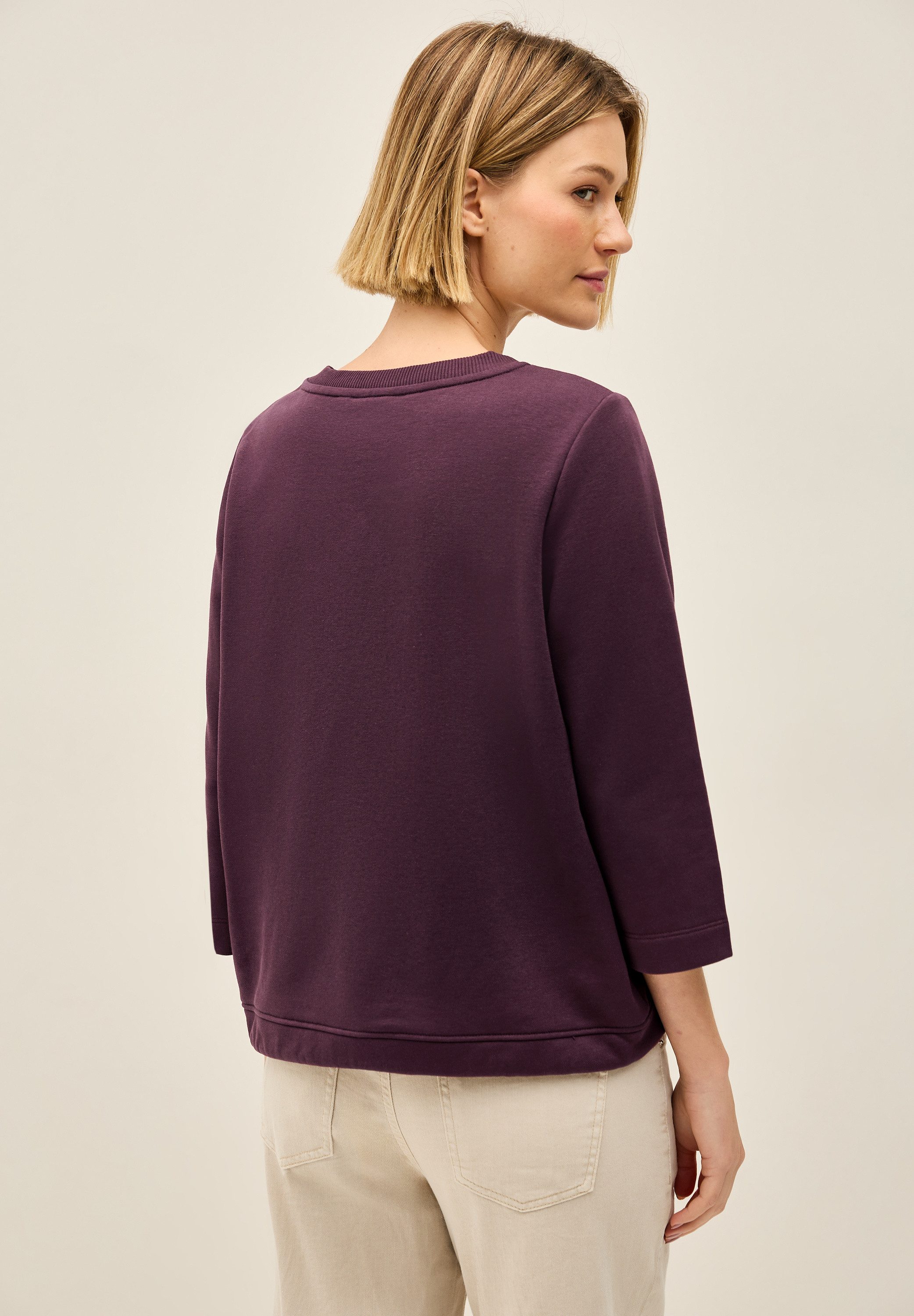 CECIL Sweatshirt mit elastischem Saum mit günstig online kaufen