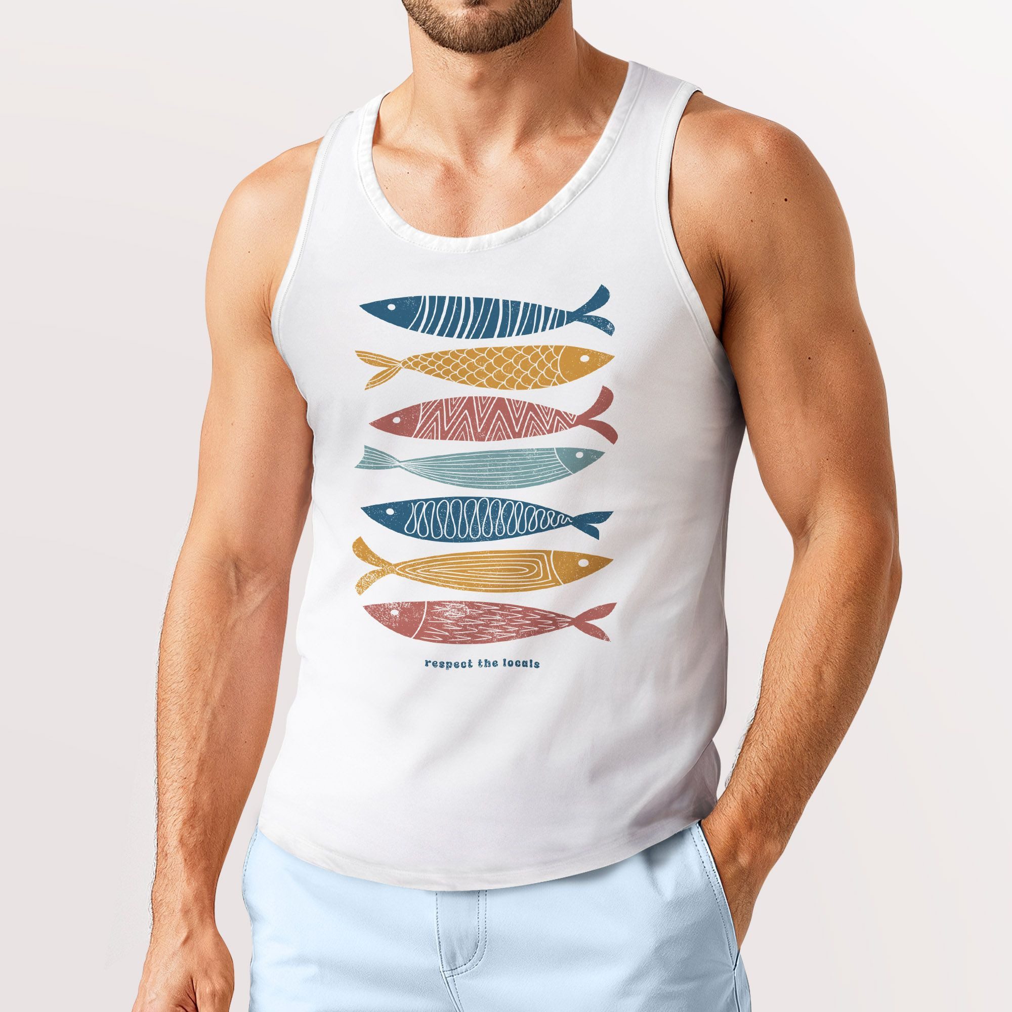 Neverless Tanktop Herren Tank-Top mit Print günstig online kaufen