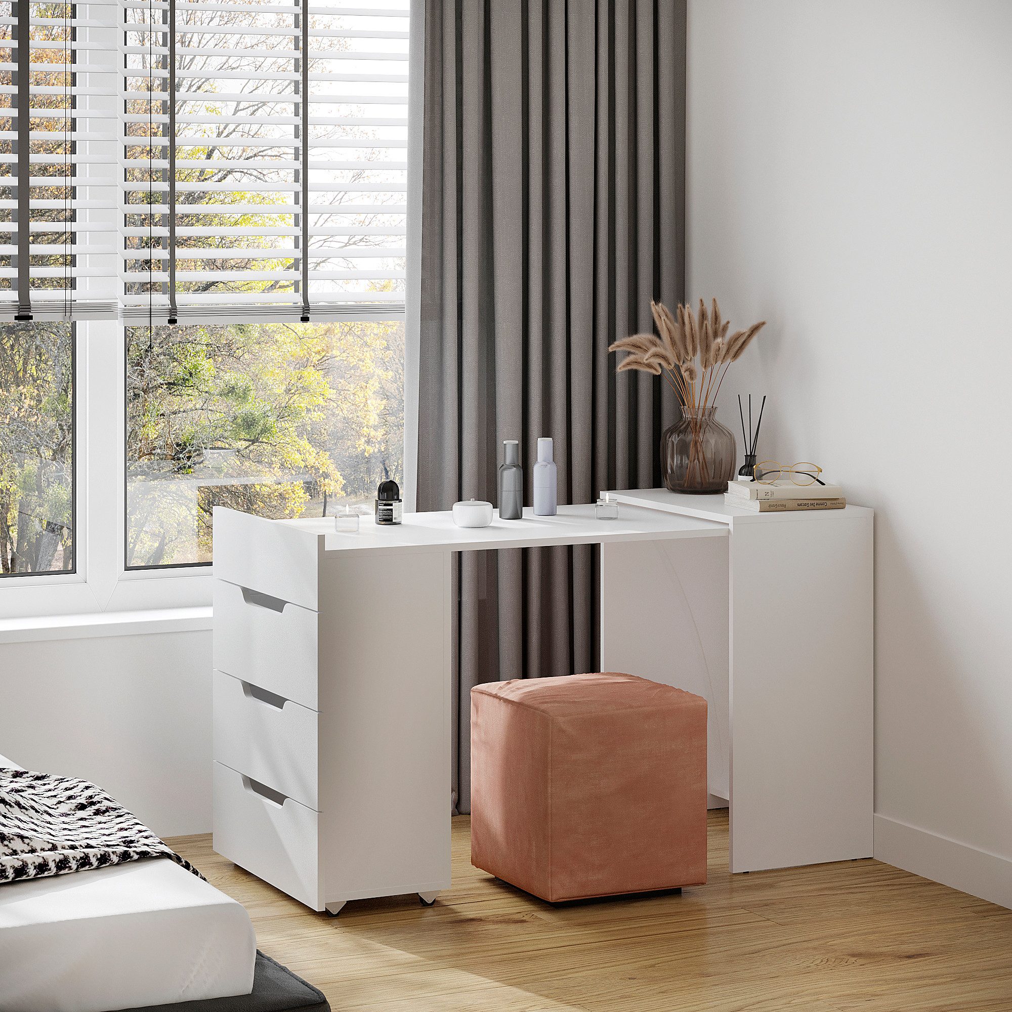 KOMTO Schreibtisch KOMTO Schreibtisch mit Stauraum – PC Tisch, Tisch FOLDY günstig online kaufen