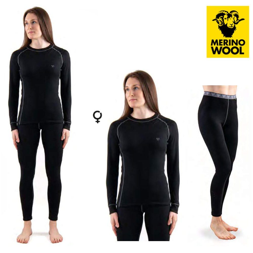 Termozeta Langarmshirt TERMO - Merino Komplett Set - Damen Longshirt und Hose Funktion