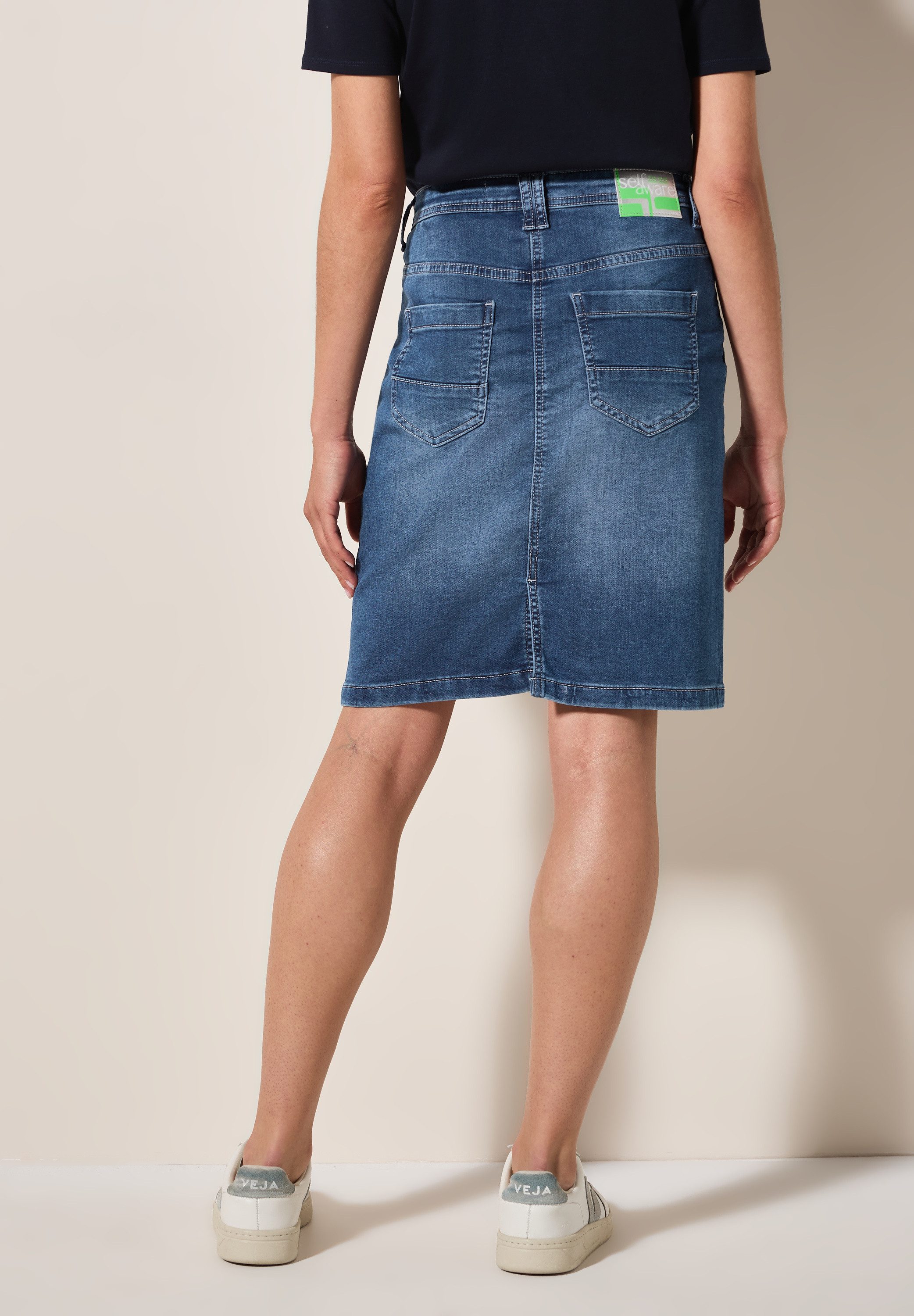 CECIL Minirock aus Baumwolle mit Stretchanteil