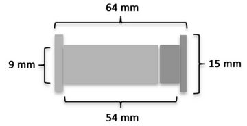 Kai Wiechmann Schraube Ersatzteile Teakmöbel Hülsenschraube 64 mm als Qualitätsschraube, (1 St), massive 2-teilige Messingschraube für Gartenmöbel