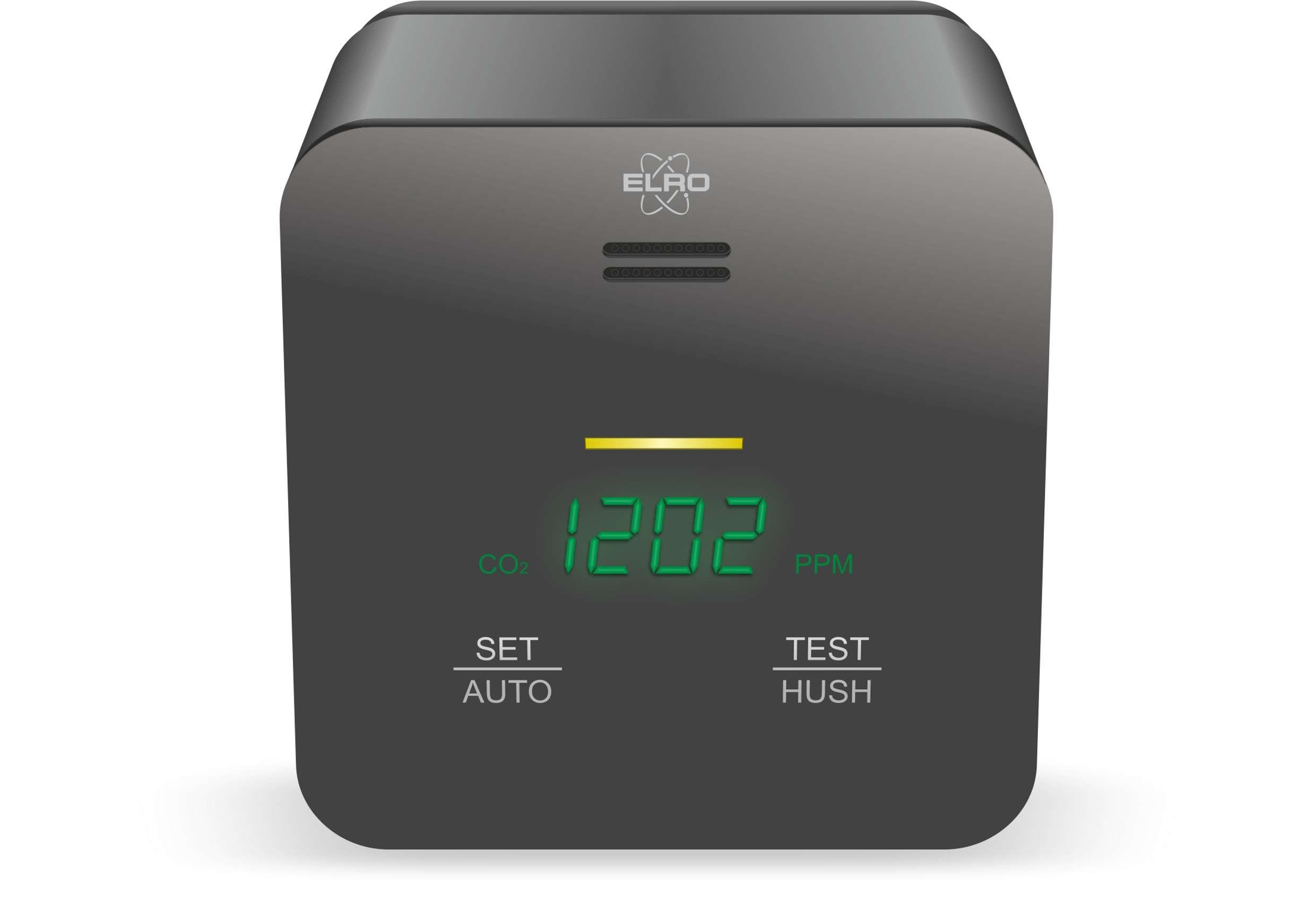 Elro Klimamesser FCO2400, (1-St), CO2 Meter - Luftqualitätsmesser mit NDIR Sensor