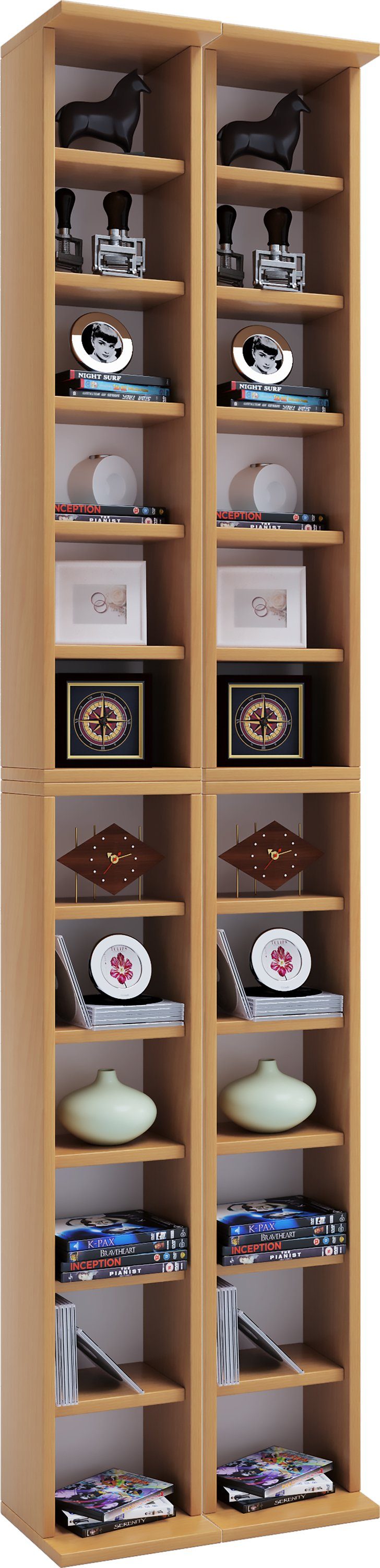 VCM CD-Regal Holz CD DVD Stand günstig online kaufen