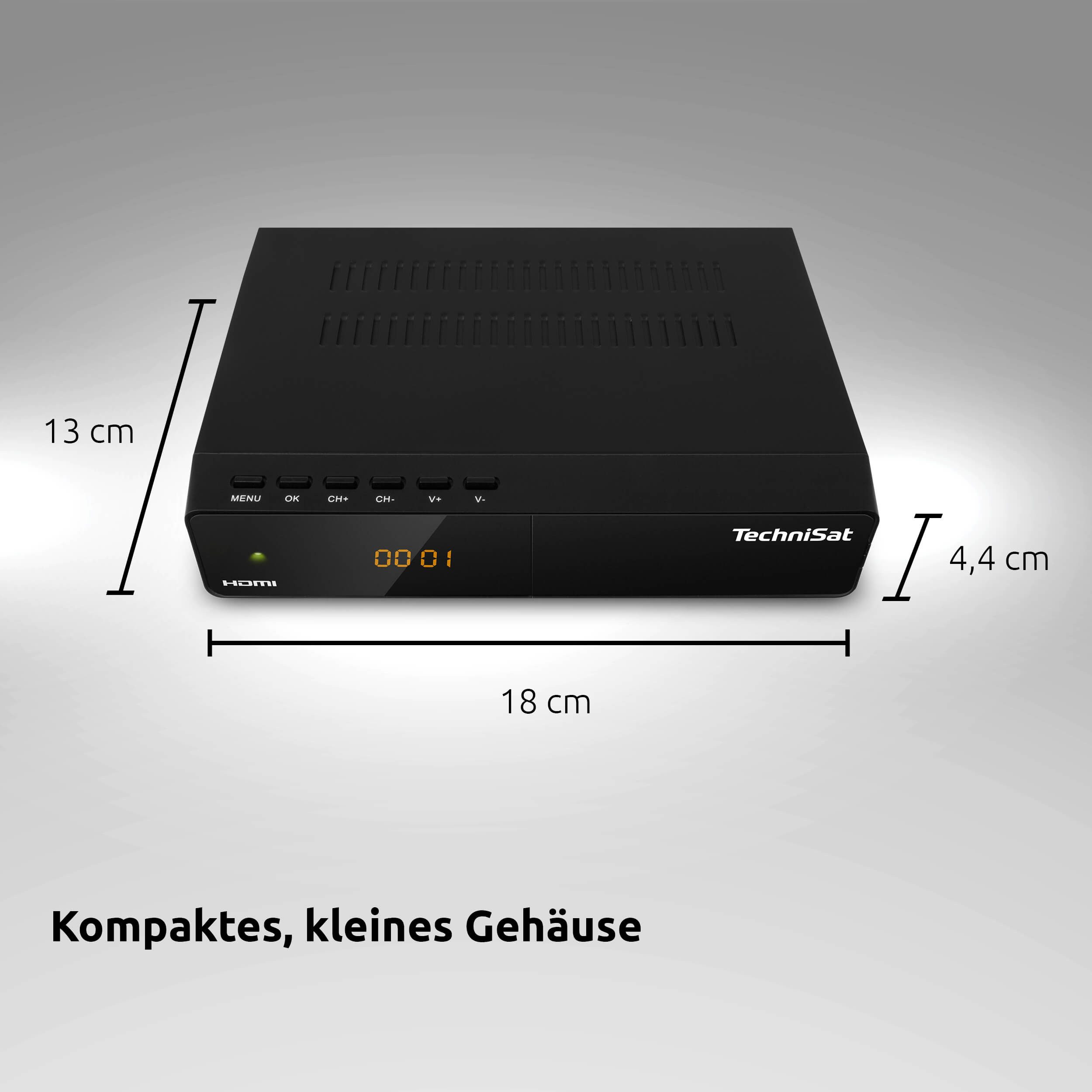 TechniSat HD-S 210 SAT-Receiver (7-Tage-EPG, Vorprogrammiert, Einkabellösung, AAC, USB-Mediaplayer)