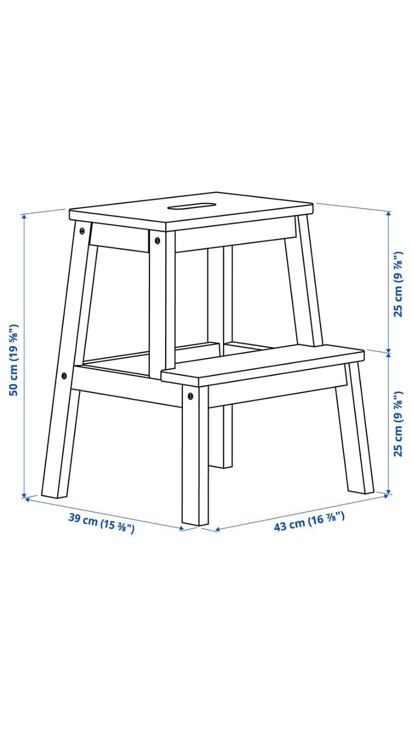 IKEA Tritthocker IKEA BEKVÄM Tritthocker 50 cm