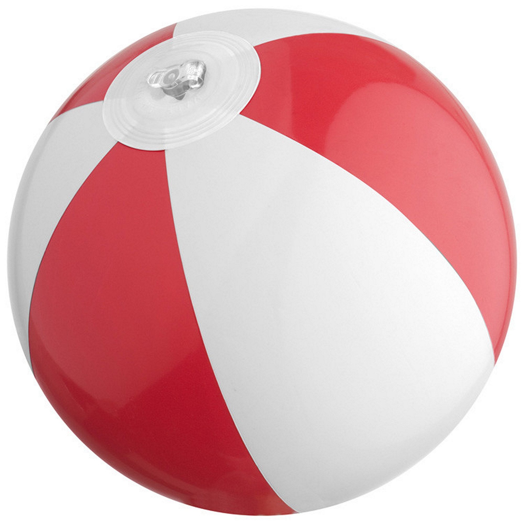 Wasserball Mini Strandball / Wasserball / Farbe: rot-weiß