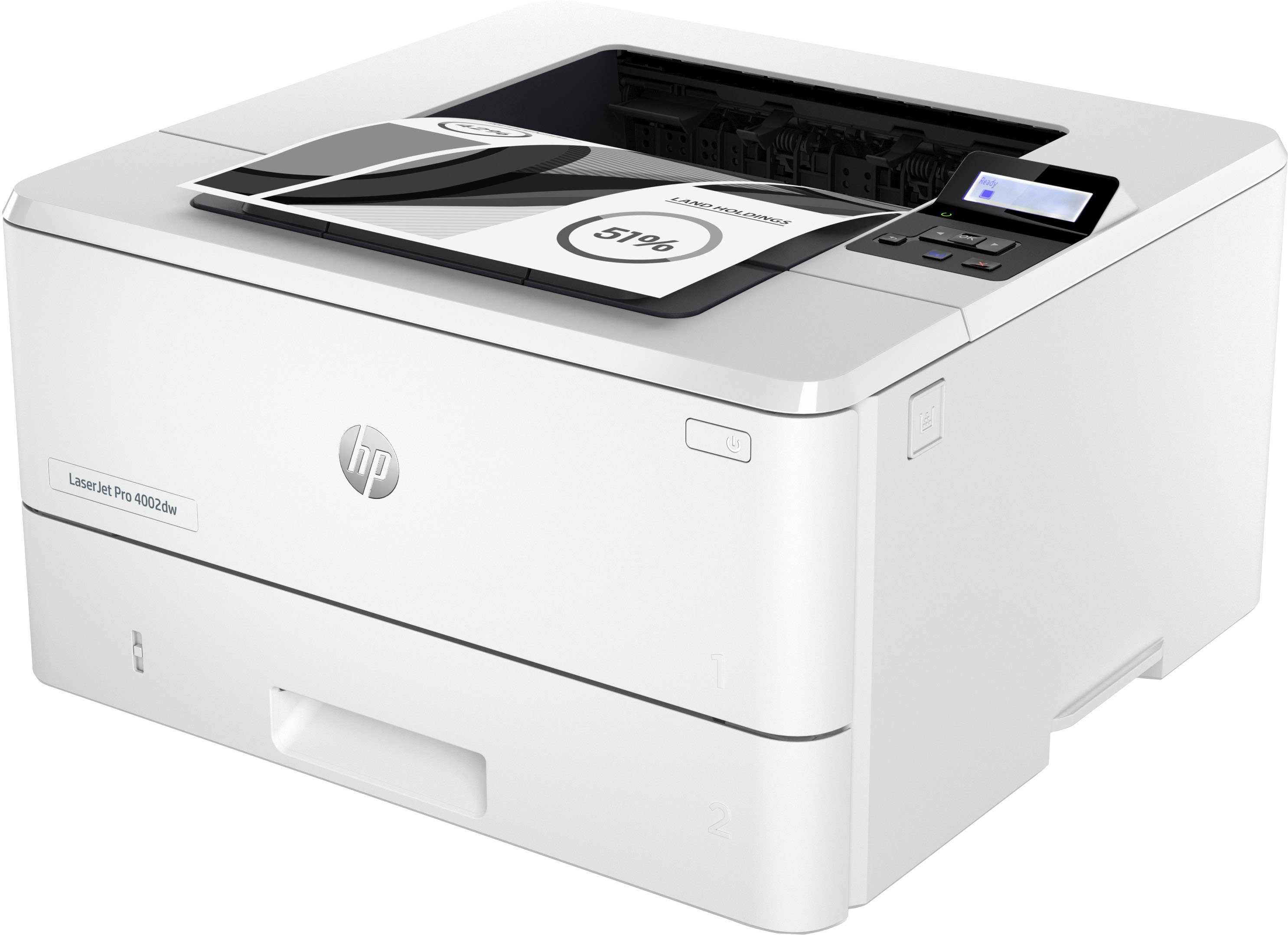 HP LaserJet Pro 4002dw Laserdrucker, (Bluetooth, LAN (Ethernet), WLAN (Wi-Fi)