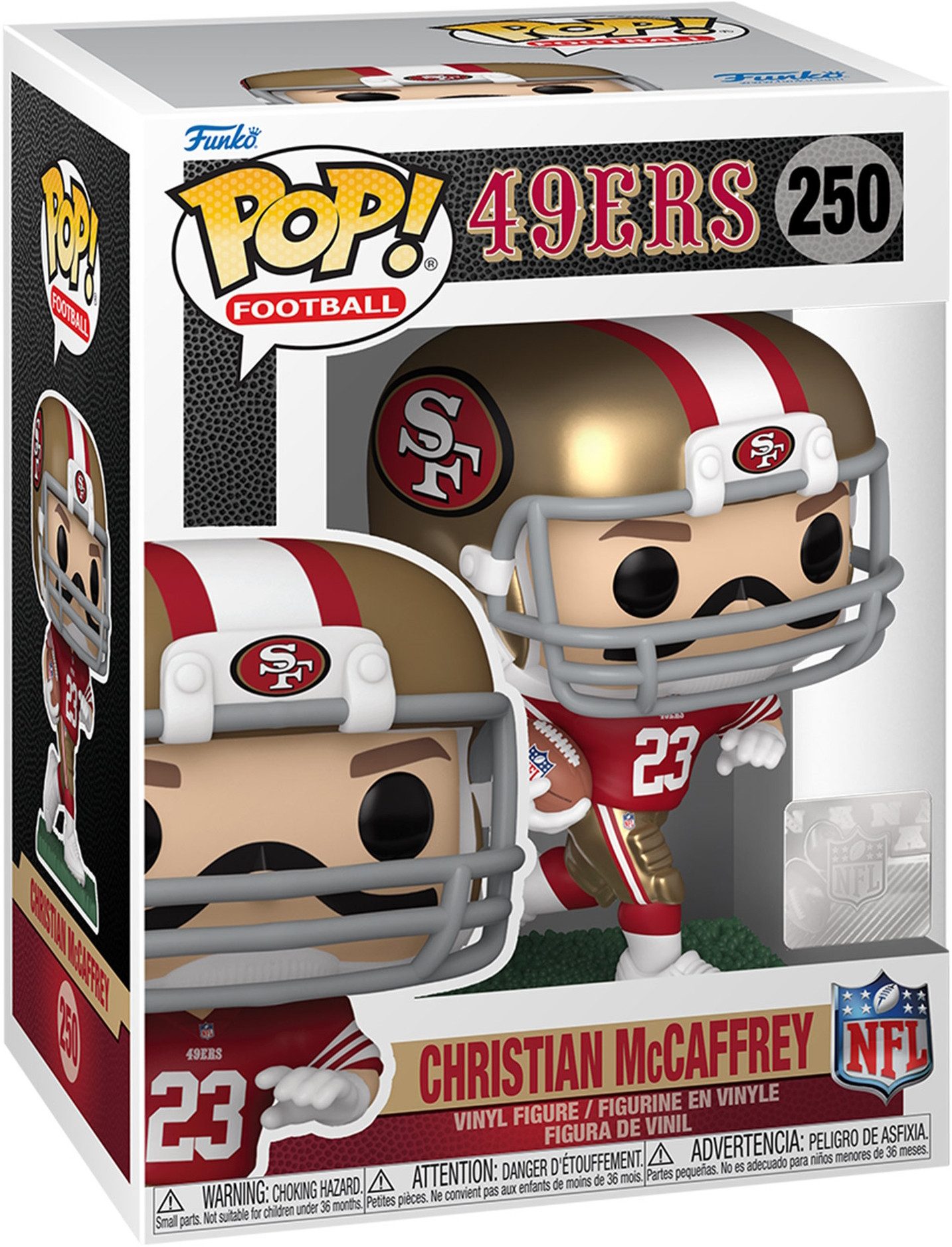Funko Spielfigur NFL 49ers - Christian McKaffrey 250 Pop! Figur