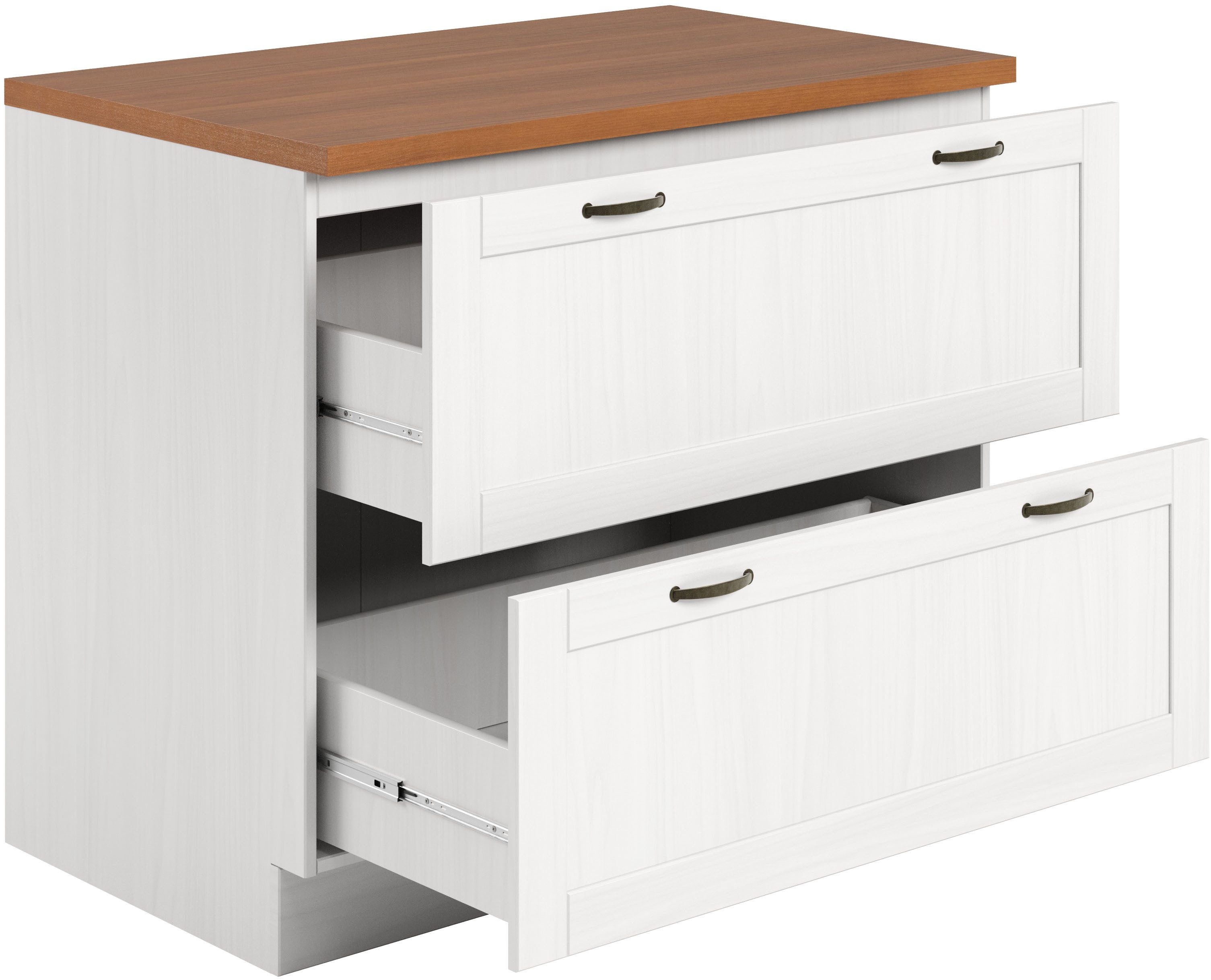 Home affaire Unterschrank Teramo Breite 100 cm, 2 Schubkästen – Bild 4 von 5