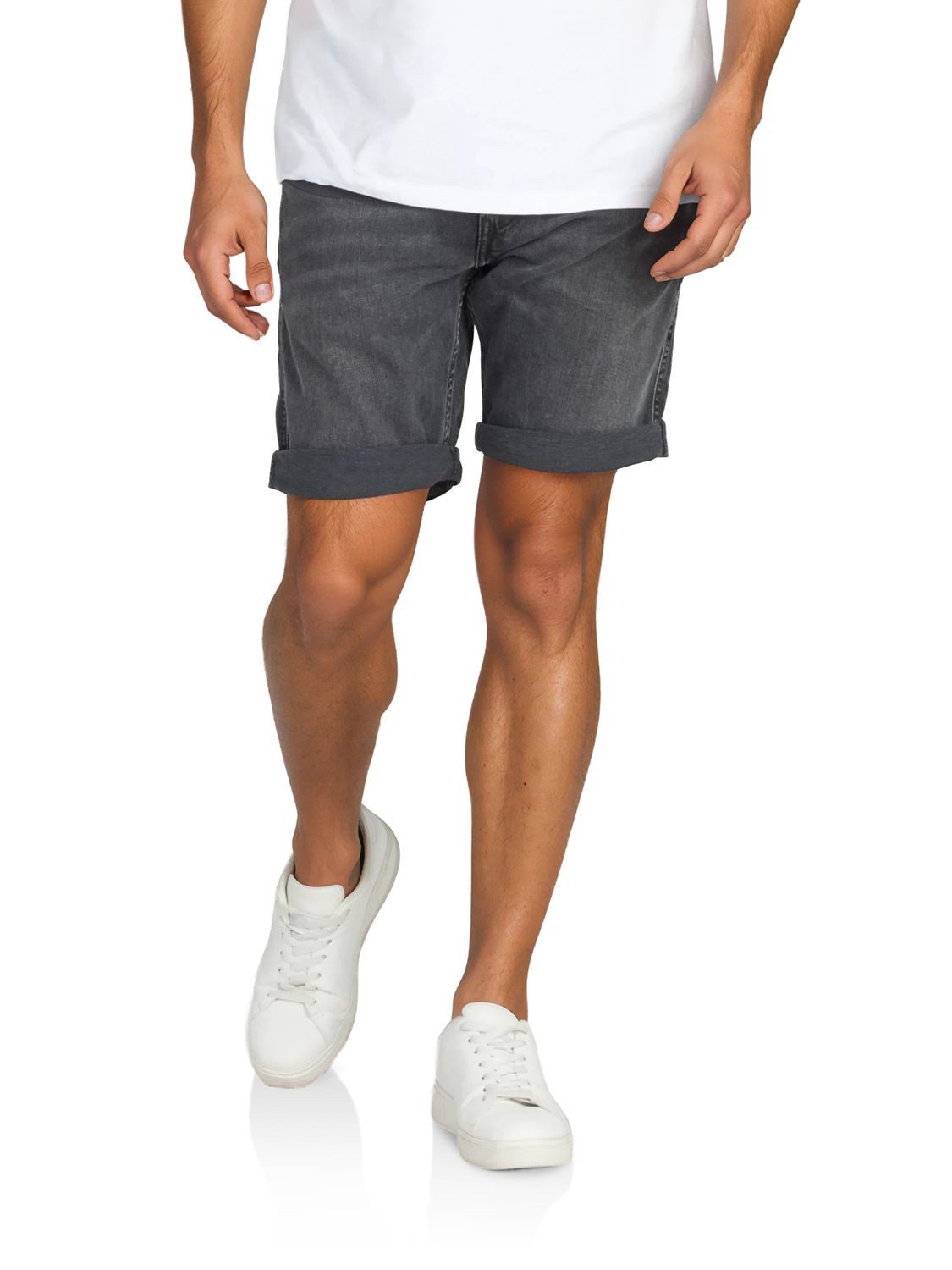 Replay Jeansshorts Herren Shorts New Ambass Slim Fit Bermudashorts mit Stretch