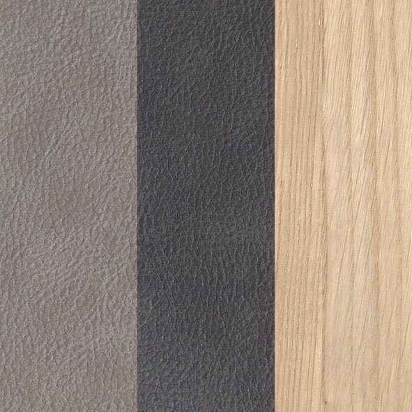 (Set, in Farben in und grau Design-Solobank & Drehstühlen K+W Essgruppe 4 Komfort zwei 6-tlg), Tisch mit 180x90cm Wave, Wohnen
